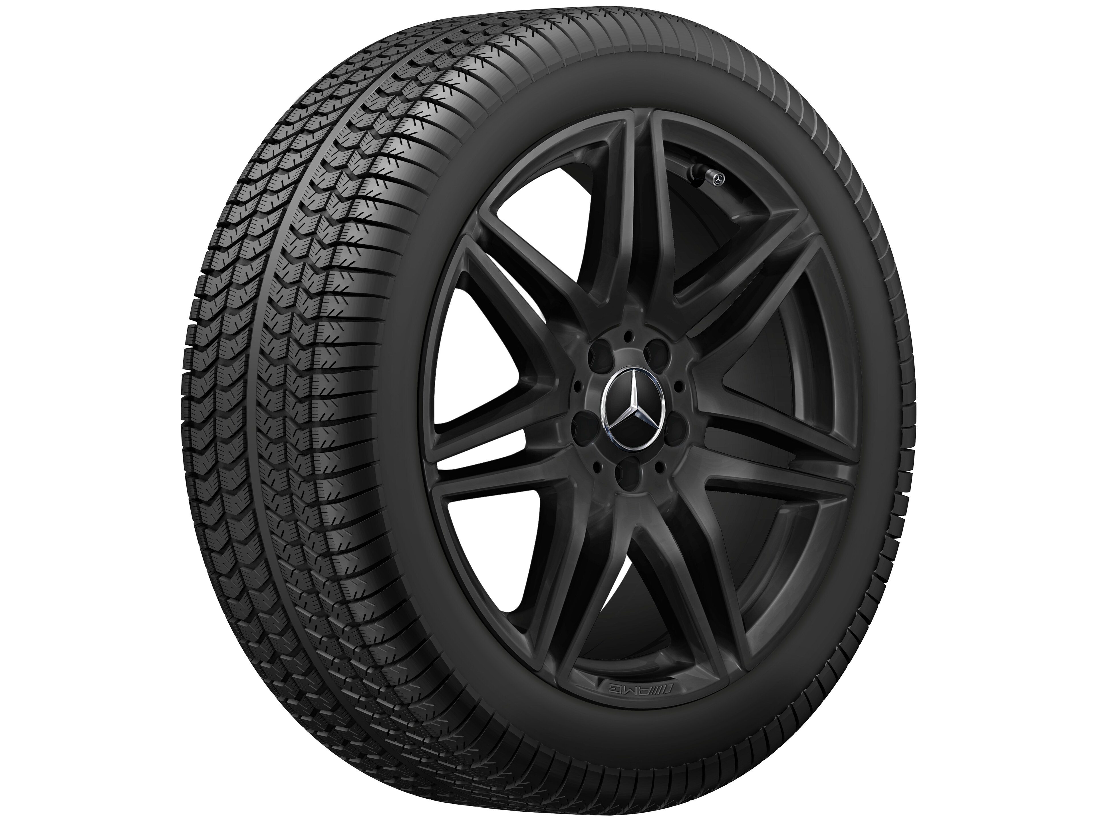 AMG 7-twin-spoke wheel, 48.3 cm (19-inch) - 8 J x 19 ET 52, black, glossy