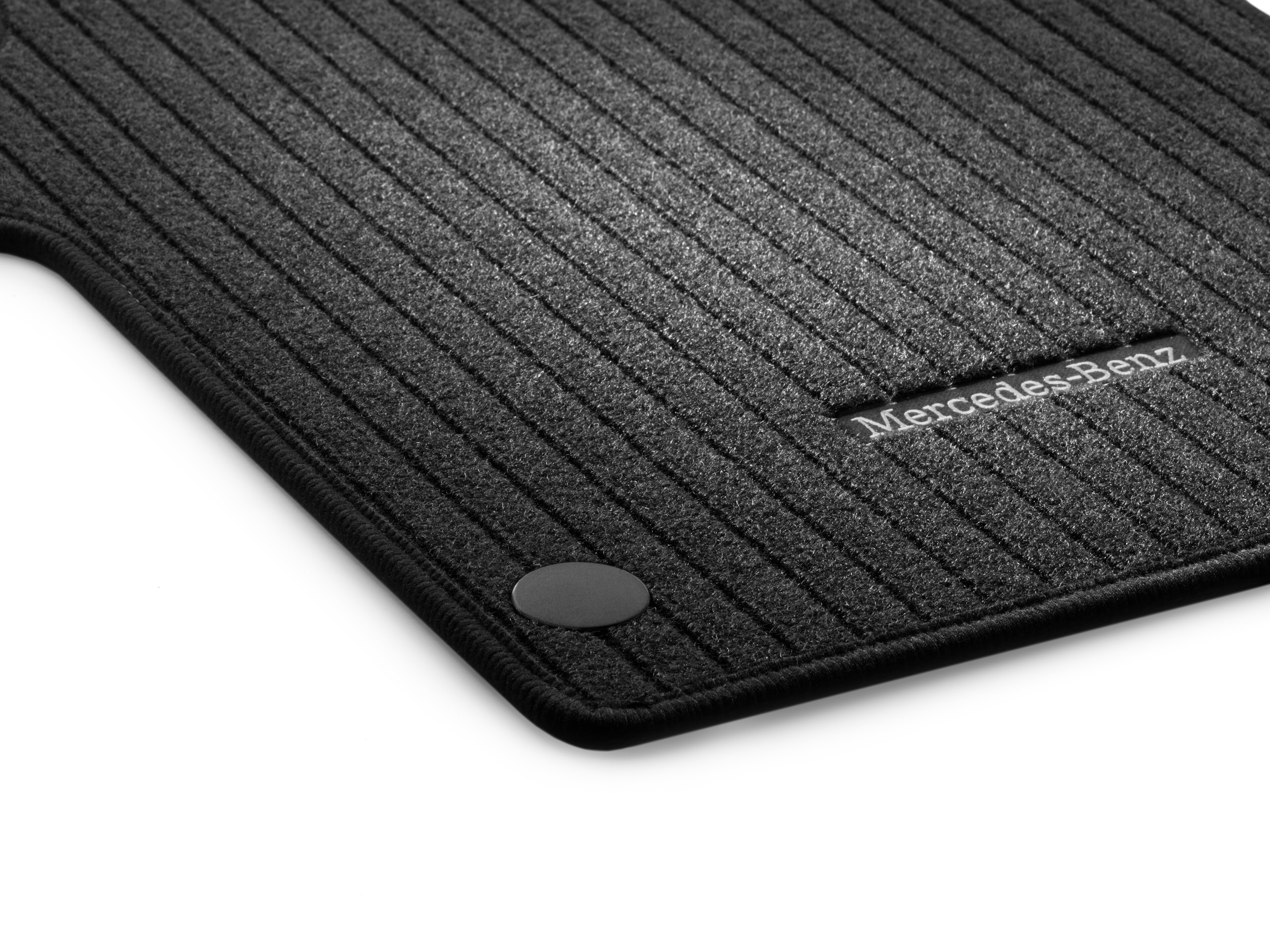 Rep mats, Driver & front passenger's mat, Set of 2 - LHD, black