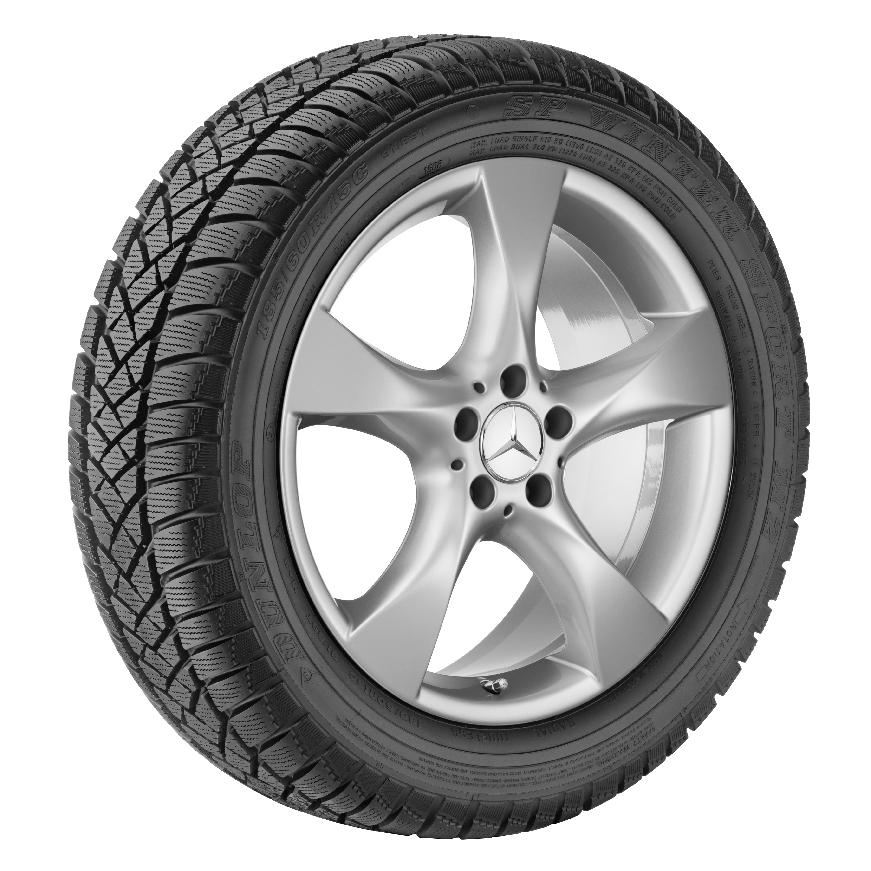 5-spoke wheel, 48.3 cm (19-inch)