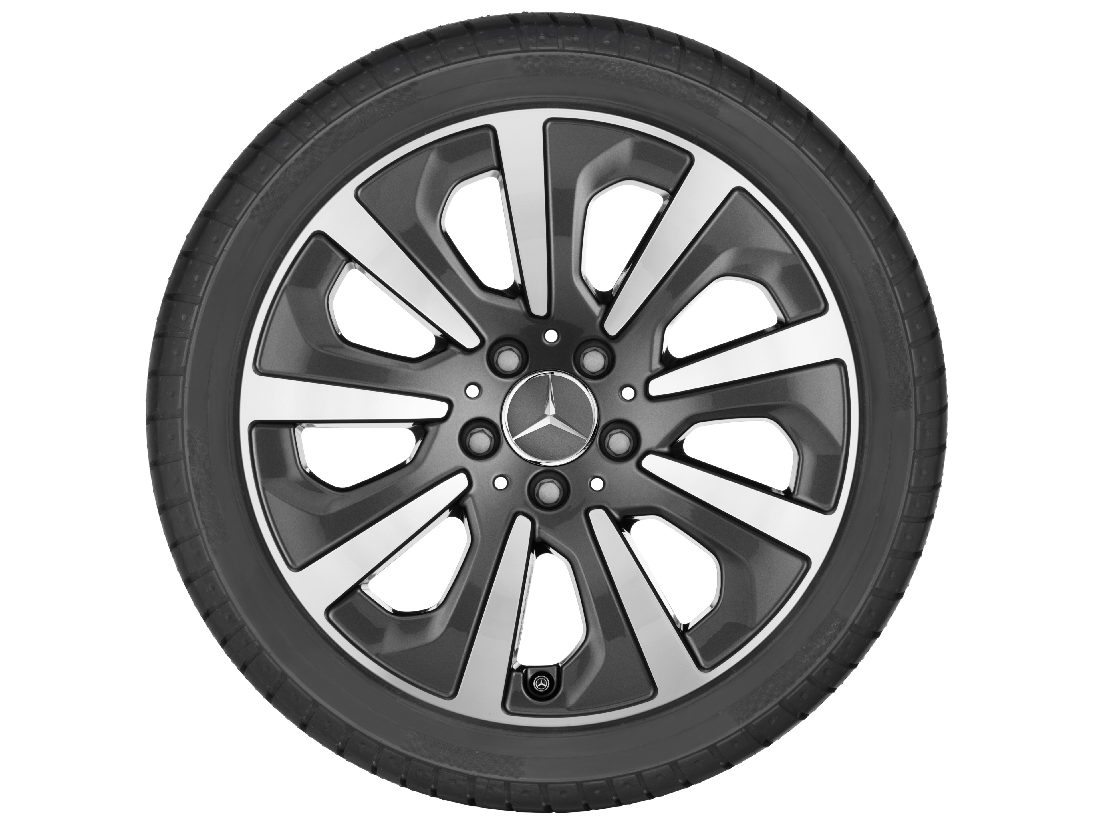 9-spoke wheel, 43.2 cm (17-inch) - 8 J x 17 ET 41, tremolite metallic, high-sheen