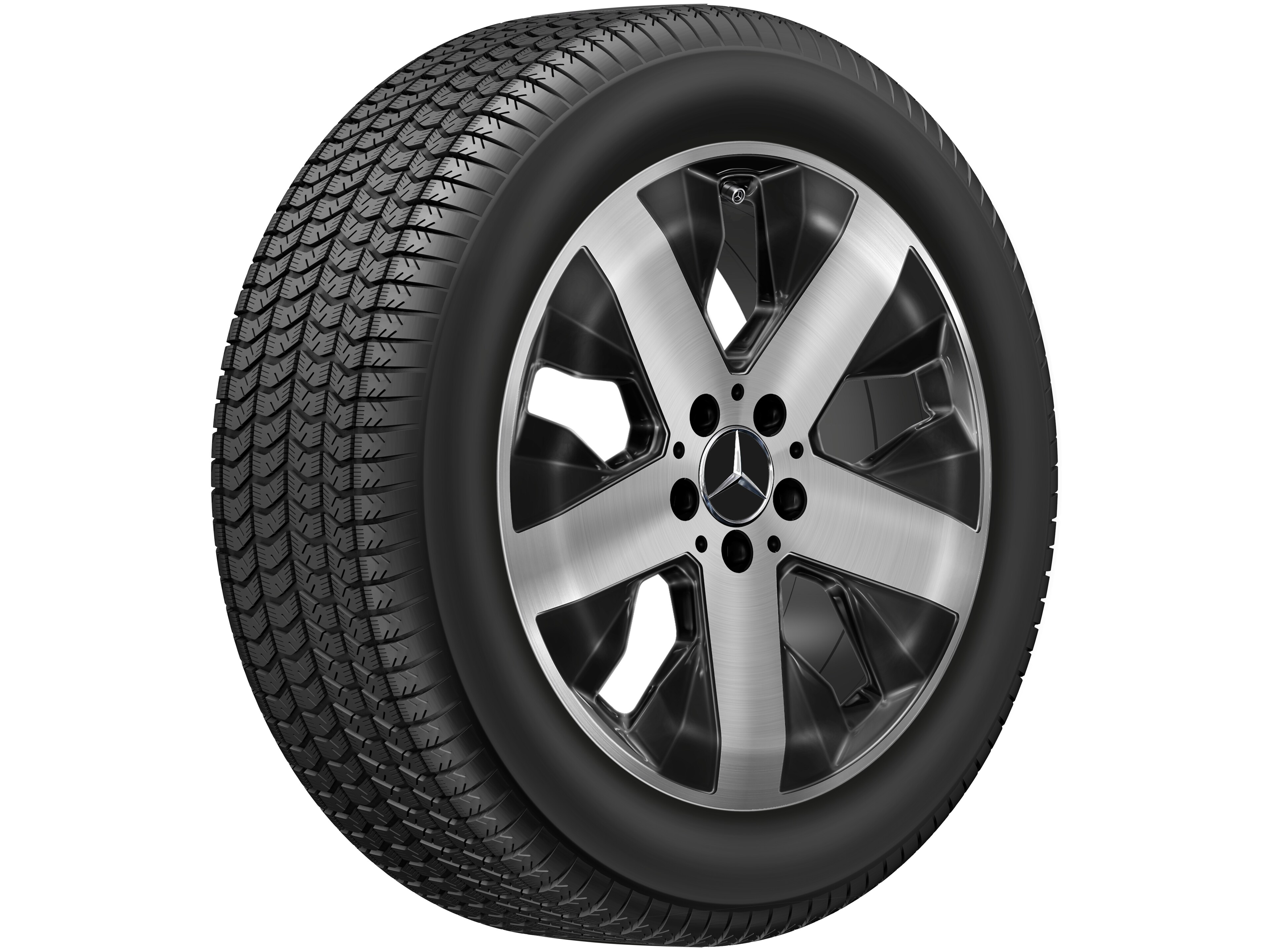 5-spoke wheel, 45.7 cm (18-inch) - 7,5 J x 18 ET 53, black, high-sheen