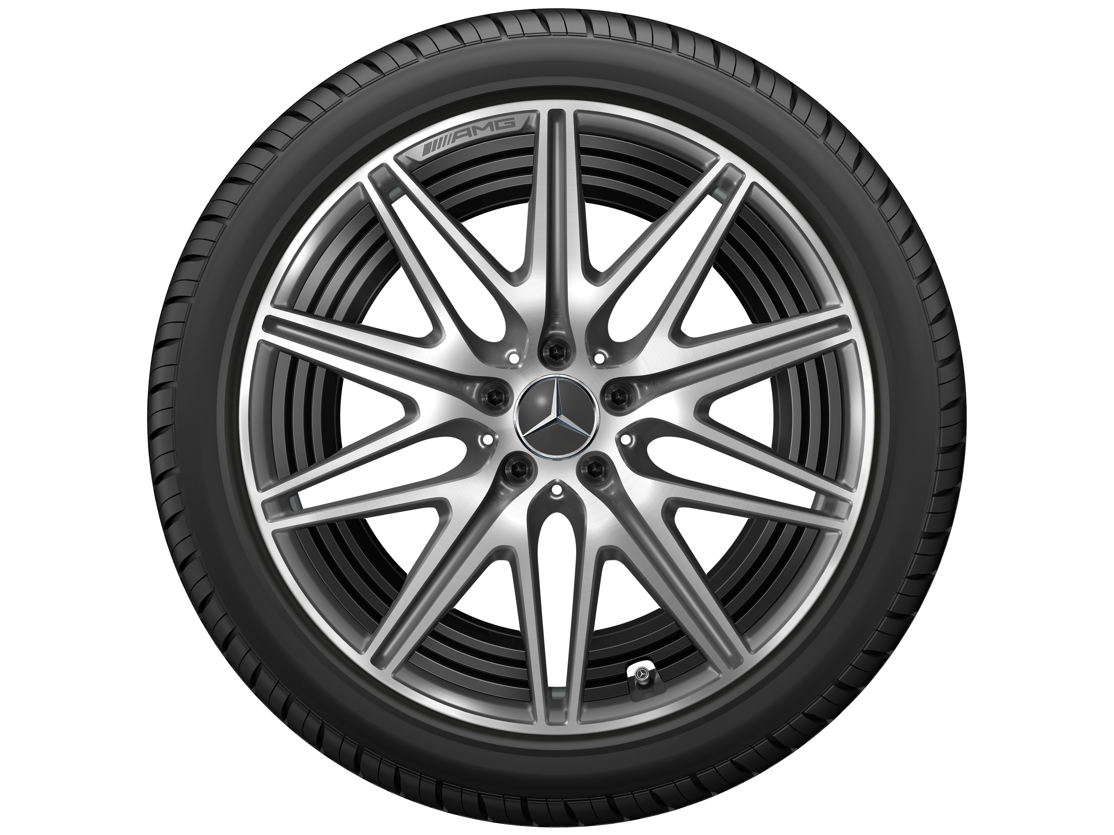 AMG 10-spoke wheel, 50.8 cm (20-inch) - 11 J x 20 ET 33, tantalite grey, high-sheen
