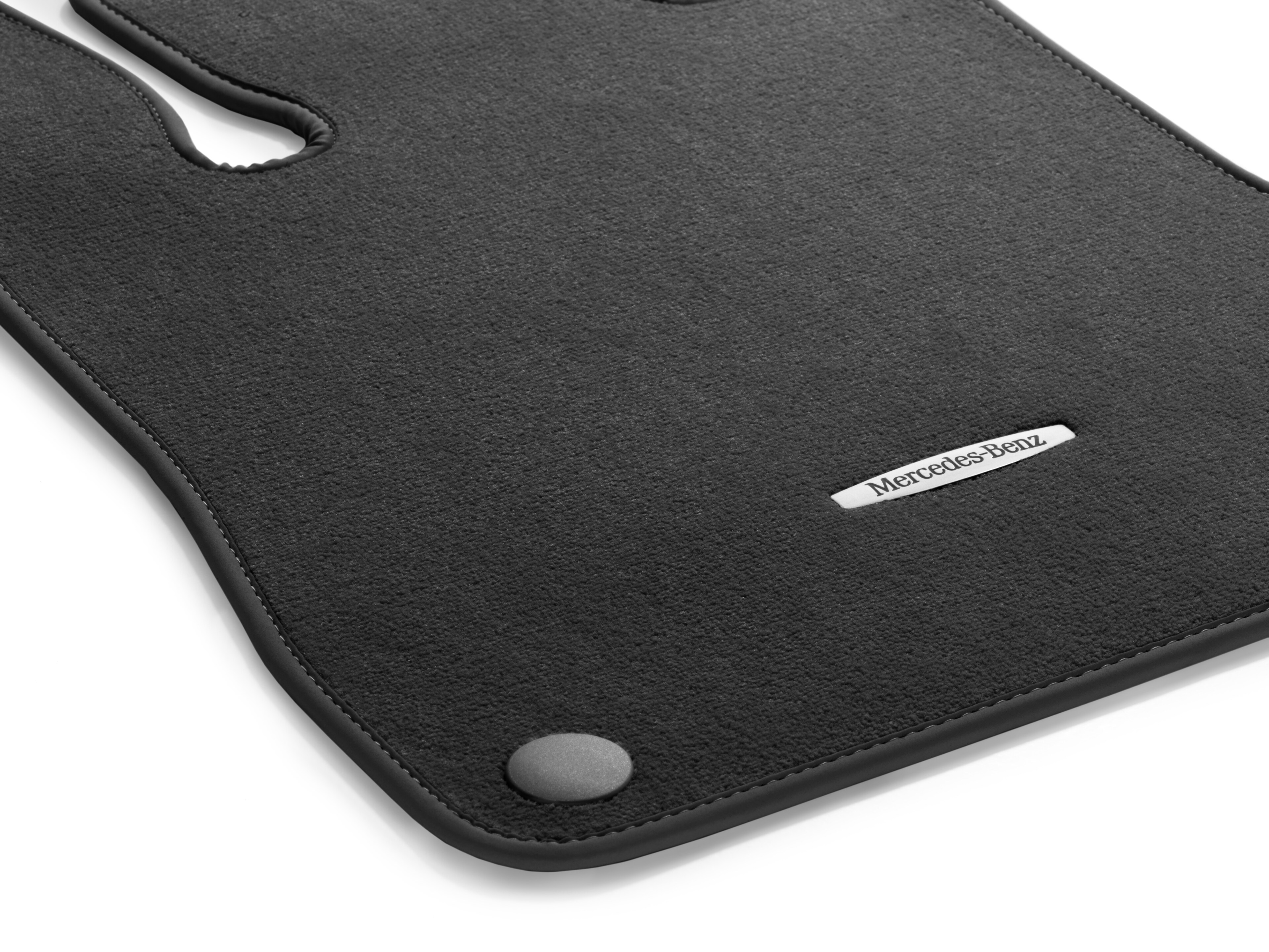 Velour floor mats CLASSIC, Set, Set of 2 - LHD, black
