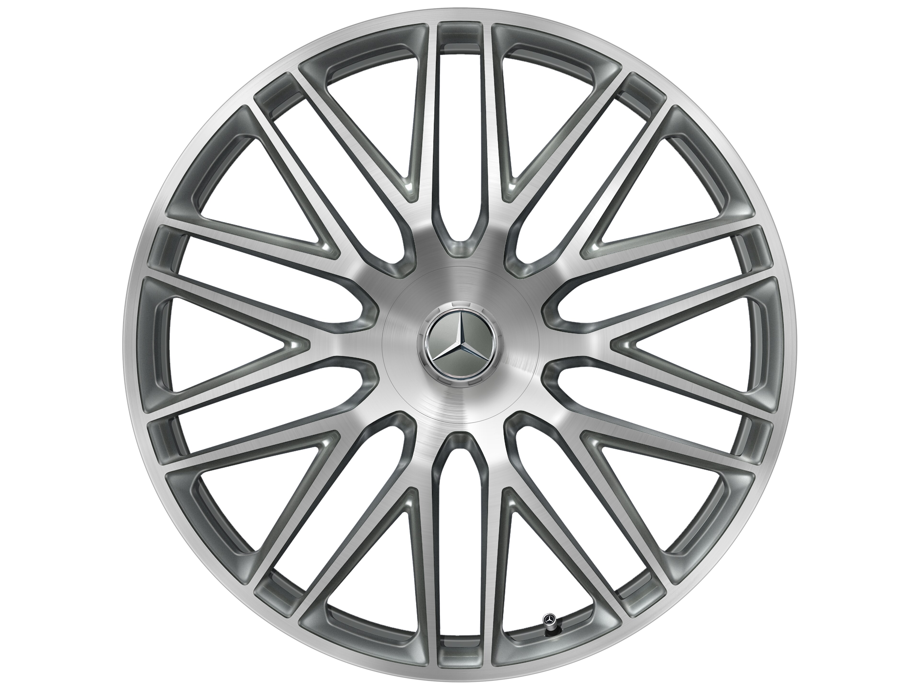AMG multi-spoke forged wheel, 58.4 cm (23-inch) - 11,5 J x 23 ET 47, titanium grey, high-sheen