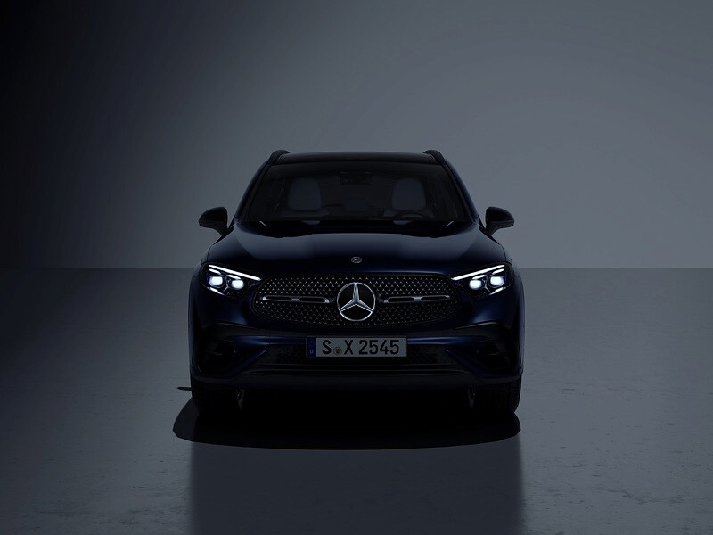 Illuminated Mercedes star, Attachment part - chrome