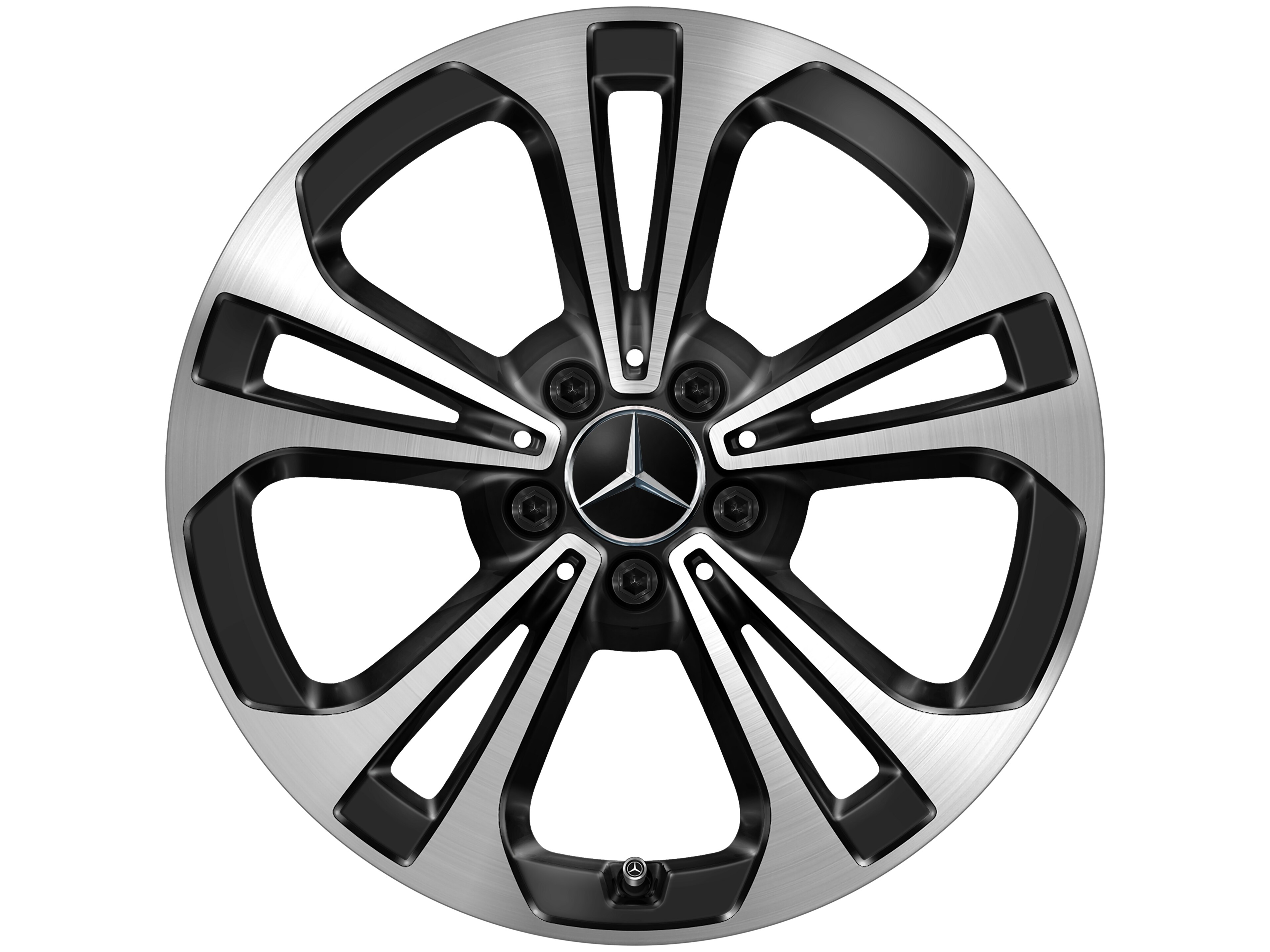 5-twin-spoke wheel, Aero, 45.7 cm (18-inch), High-sheen finish - 8,5 J x 18 ET 52, black, high-sheen