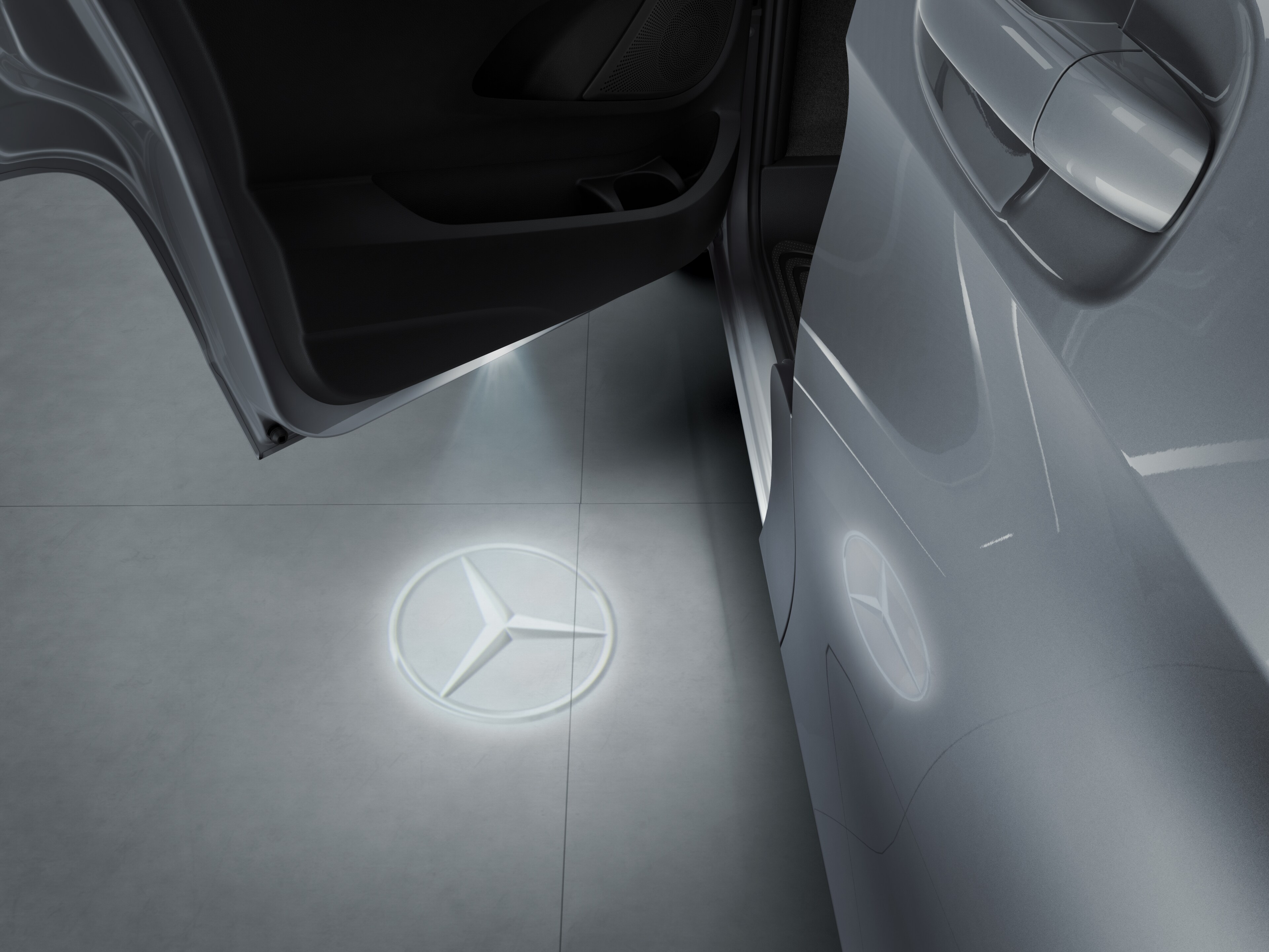 LED logo projector, Mercedes star - 1 set