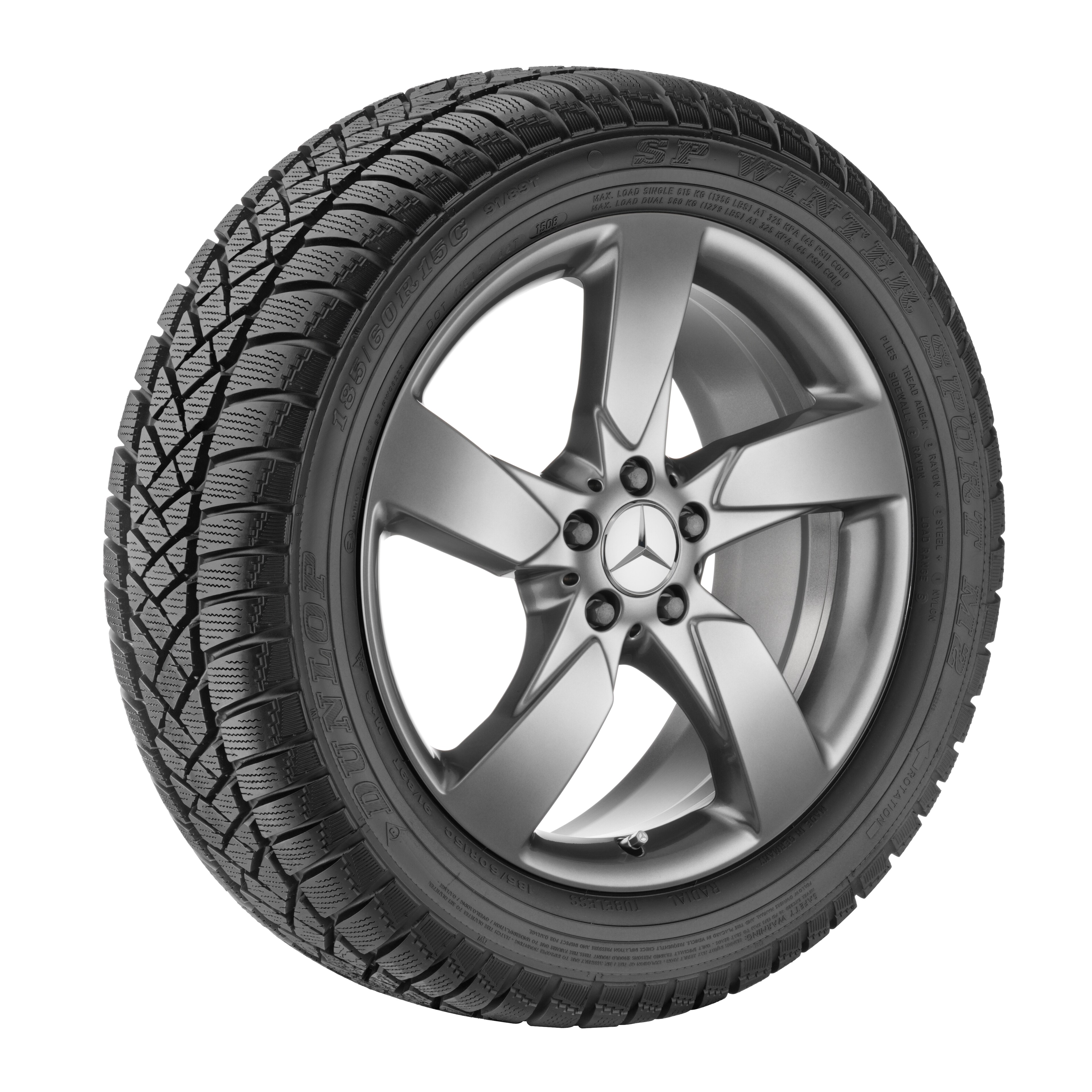 5-spoke wheel, 48.3 cm (19-inch) - 7,5 J x 19 ET 47, tremolite metallic, painted