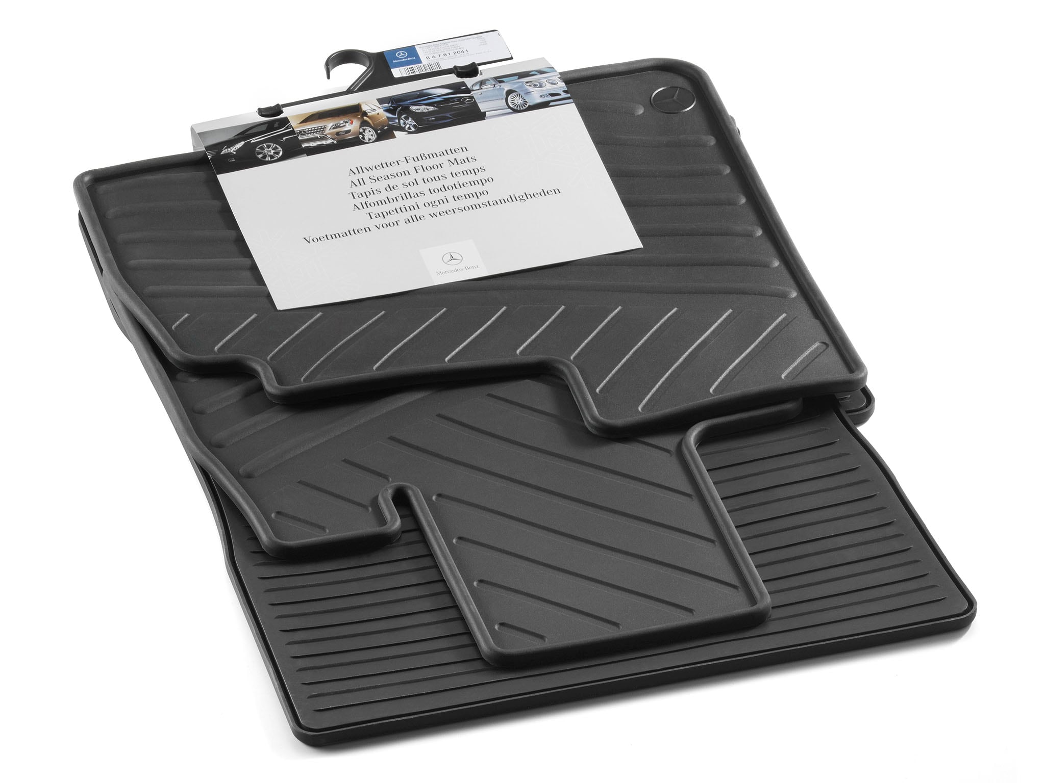 All-season floor mats CLASSIC, Set, Set of 4 - LHD, black