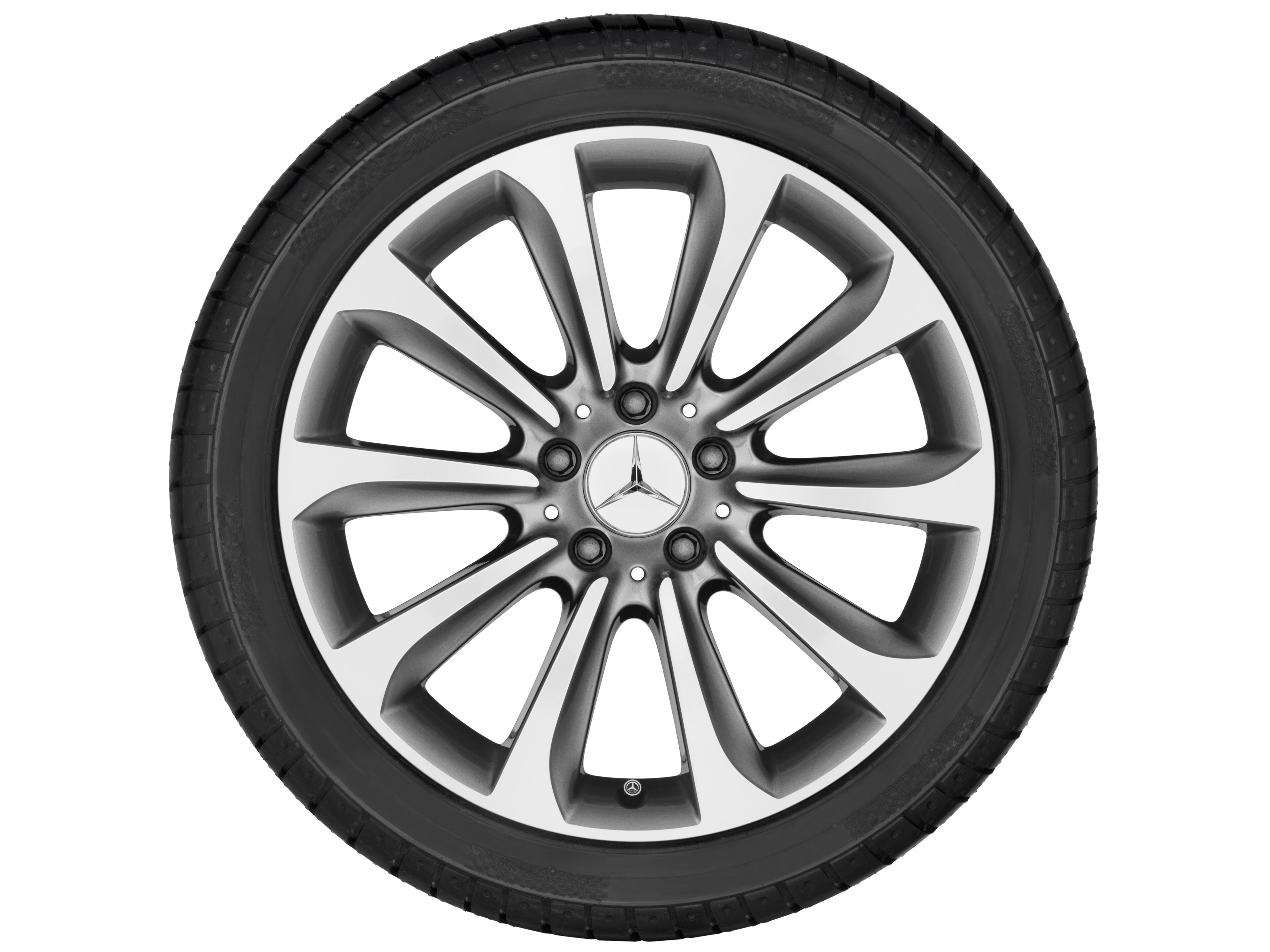 10-spoke wheel, 45.7 cm (18-inch) - 9,5 J x 18 ET 48, himalaya grey, high-sheen