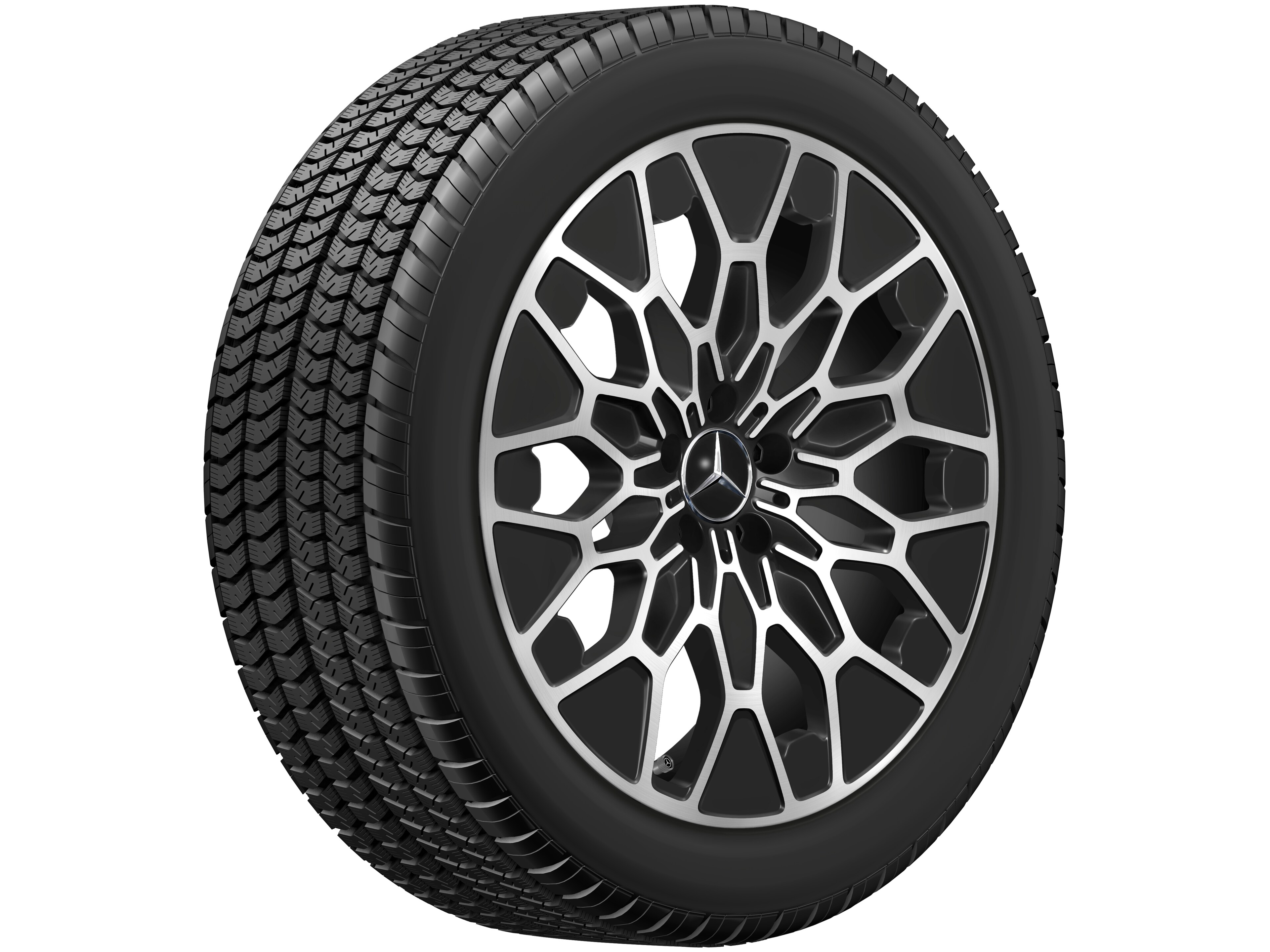 10-Y-spoke wheel, Aero, 50.8 cm (20-inch) - 8 J x 20 ET 32,7, black, high-sheen