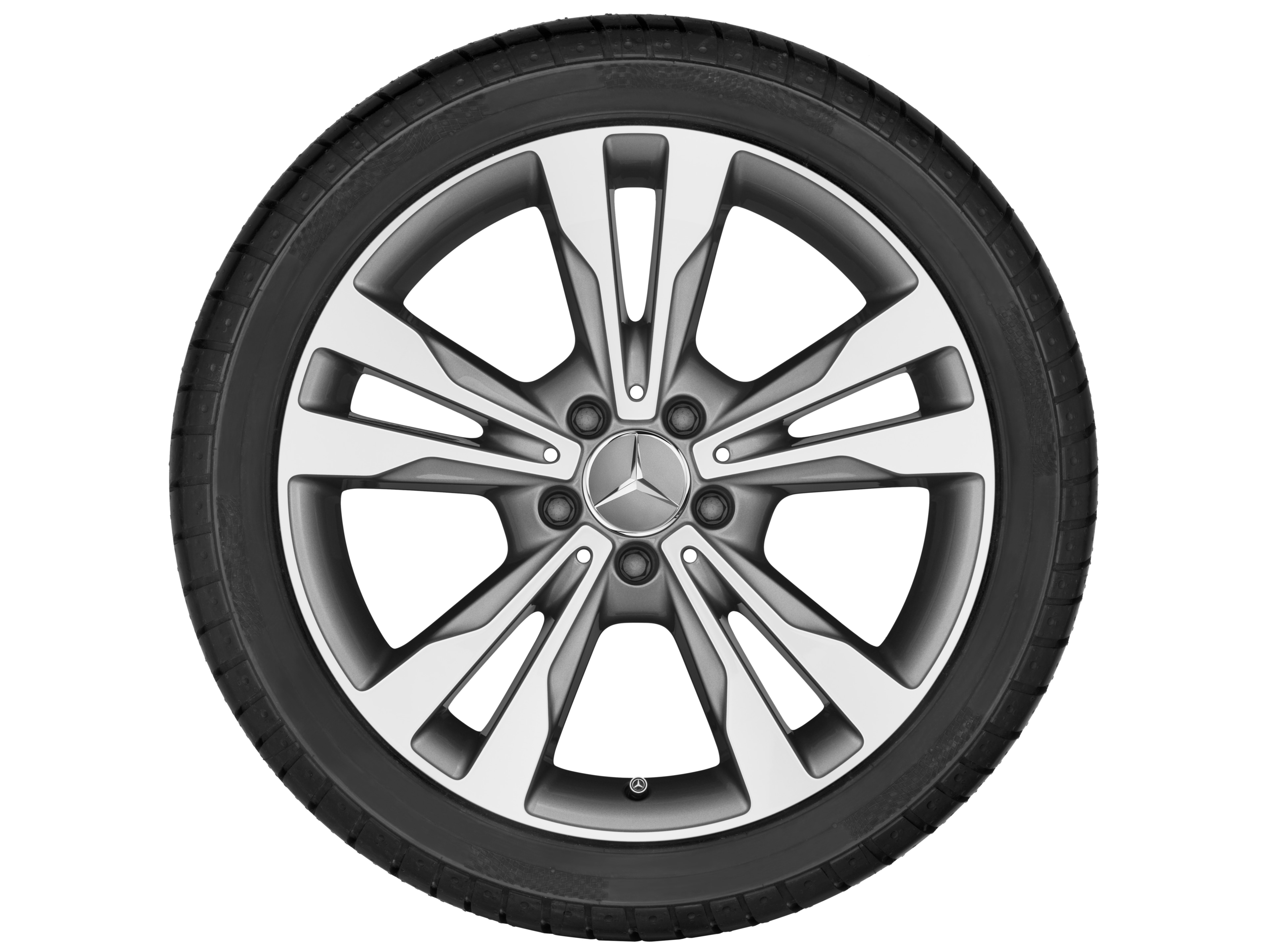 5-twin-spoke wheel, 45.7 cm (18-inch) - 8,5 J x 18 ET 56, himalaya grey, high-sheen