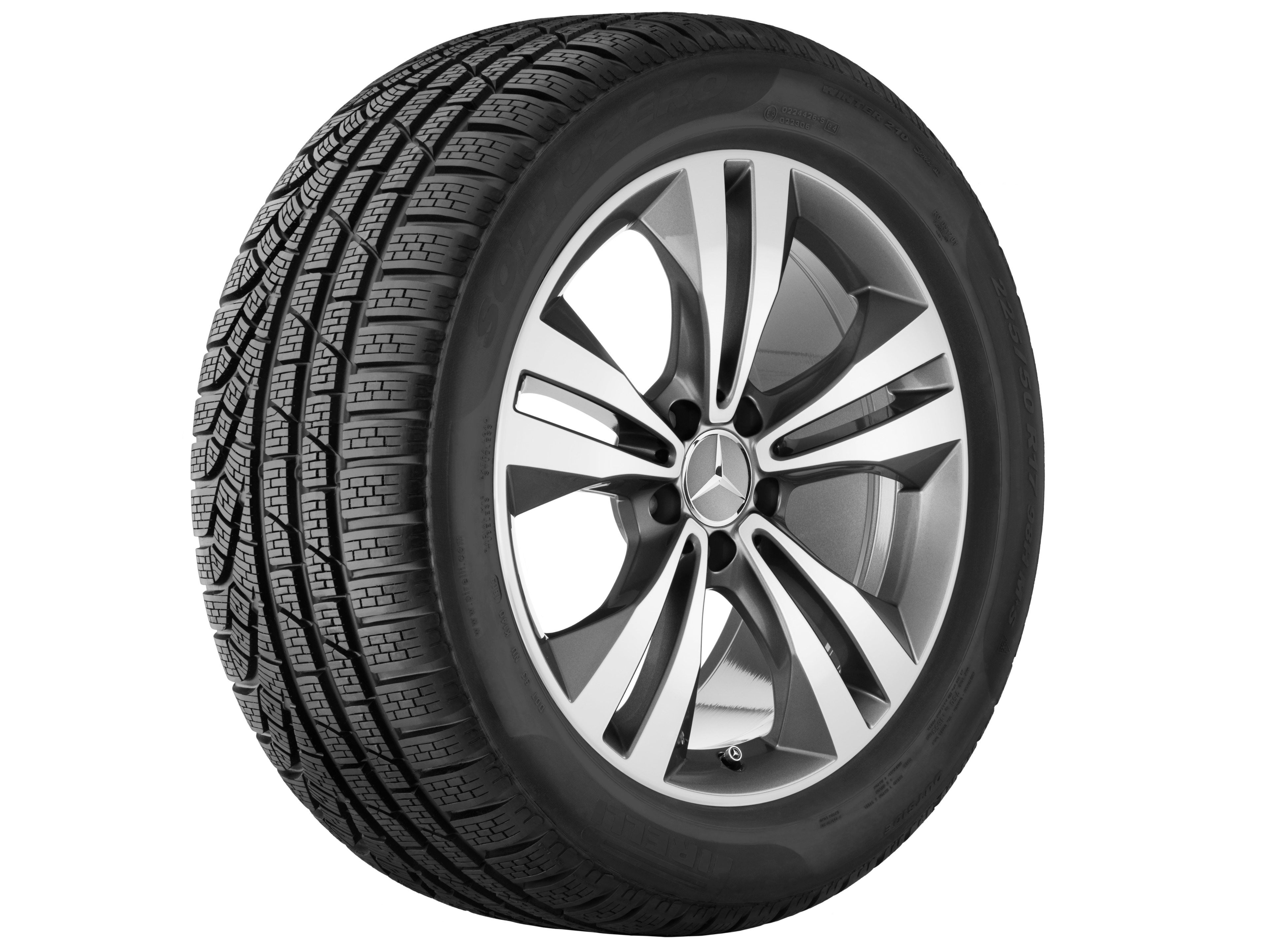 5-twin-spoke wheel, 45.7 cm (18-inch), High-sheen finish - 8,5 J x 18 ET 34,5, himalaya grey, high-sheen