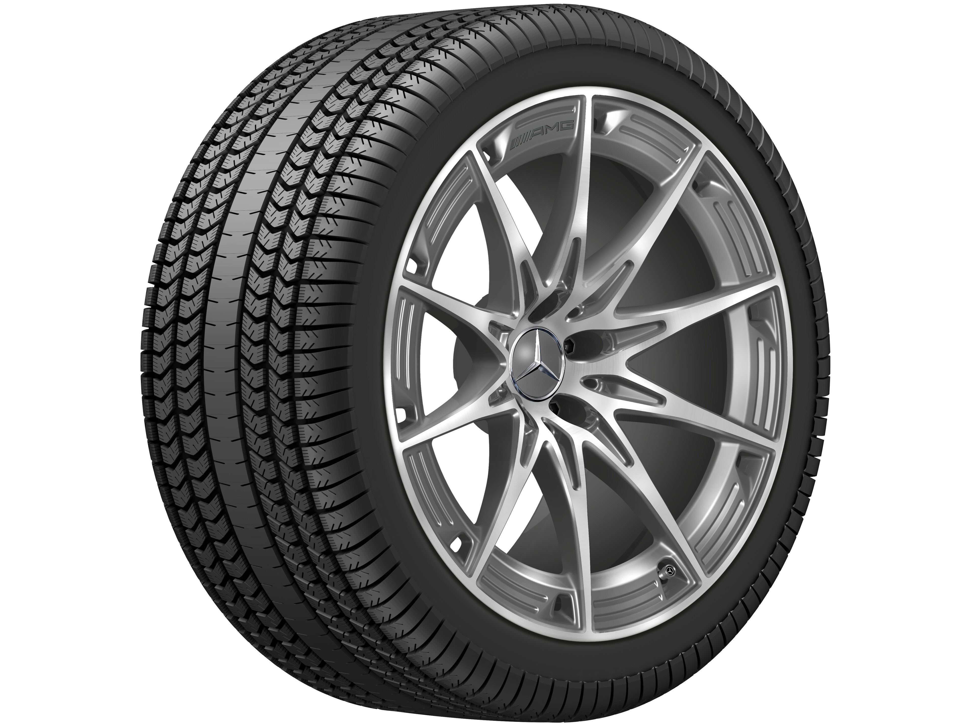AMG 10-spoke wheel, 50.8 cm (20-inch) - 11 J x 20 ET 33, tantalite grey, high-sheen