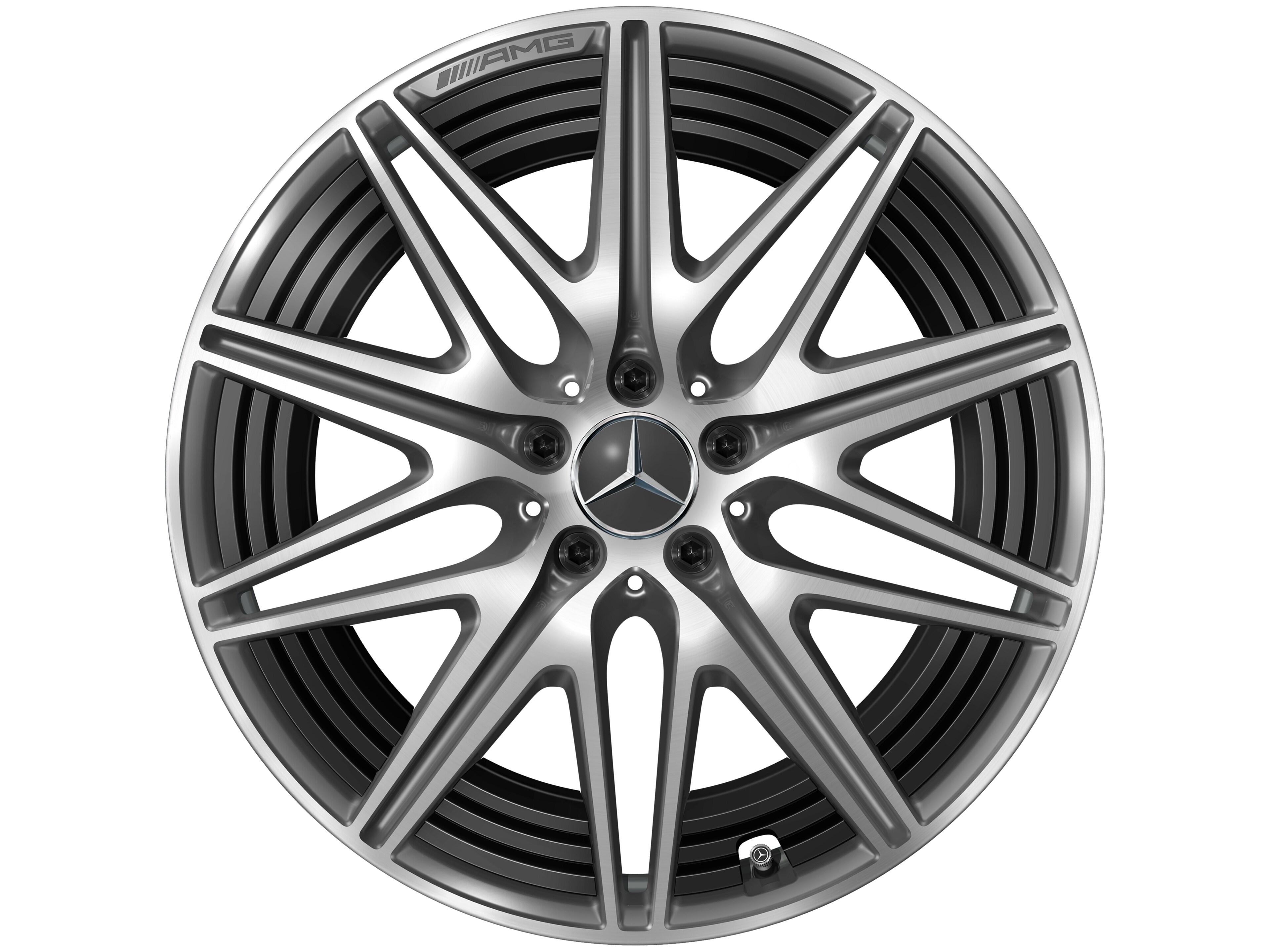 AMG 10-spoke wheel, 50.8 cm (20-inch) - 10,5 J x 20 ET 42, tantalite grey, high-sheen