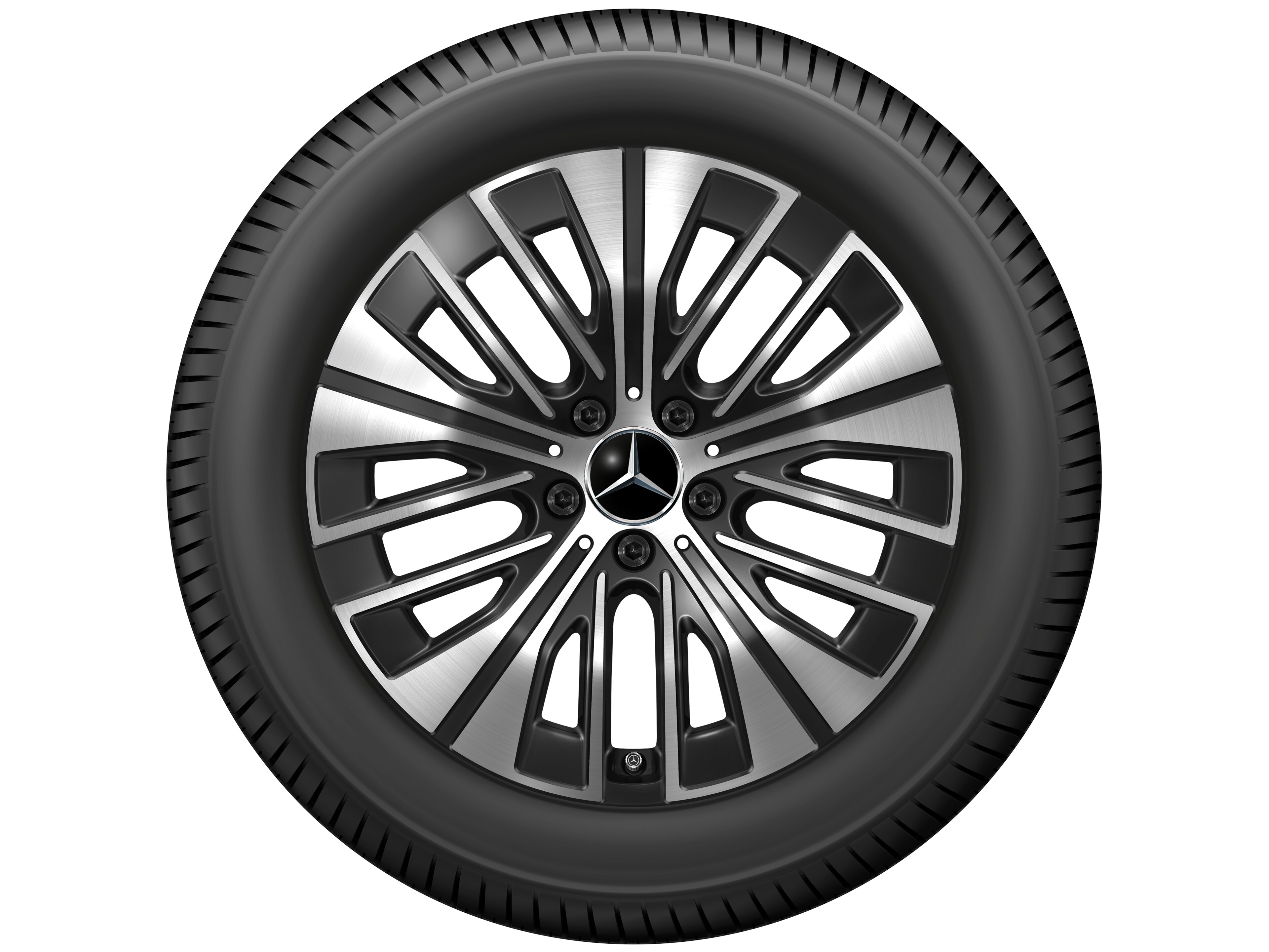 5-triple-spoke wheel, 45.7 cm (18-inch) - 7,5 J x 18 ET 53,5, black, high-sheen