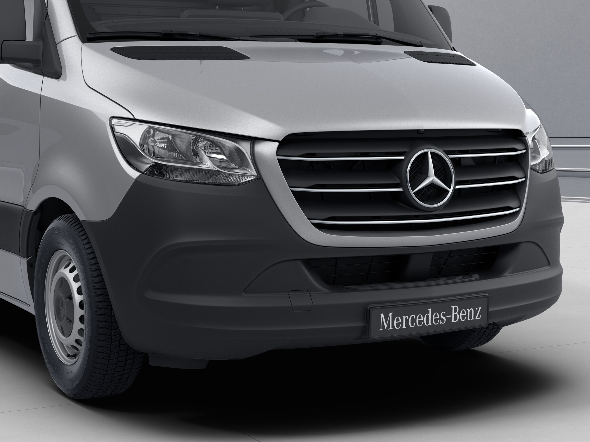 Chrome highlights for radiator grille - high-gloss chrome-plated