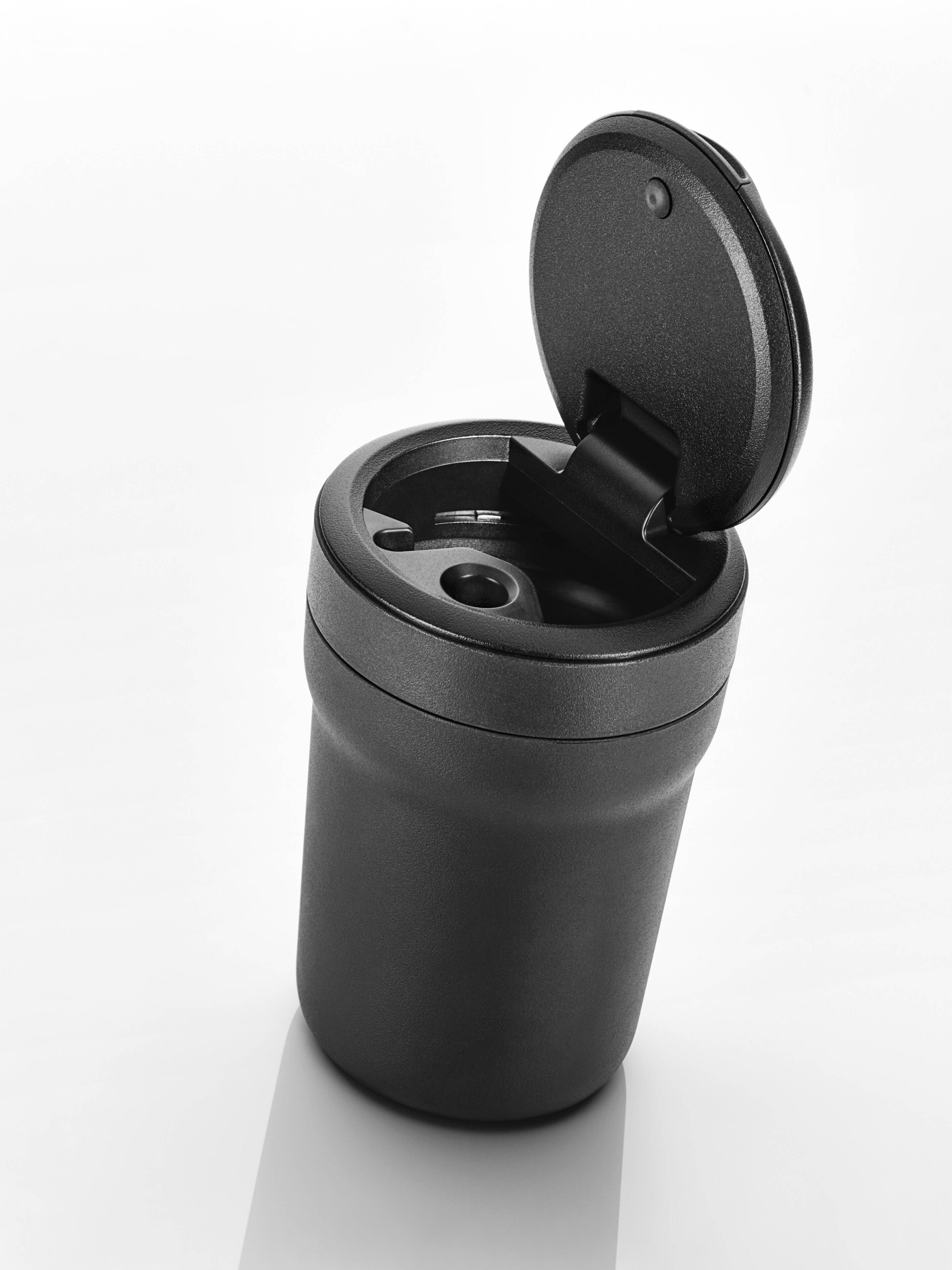 Ashtray - matt black, Plastic