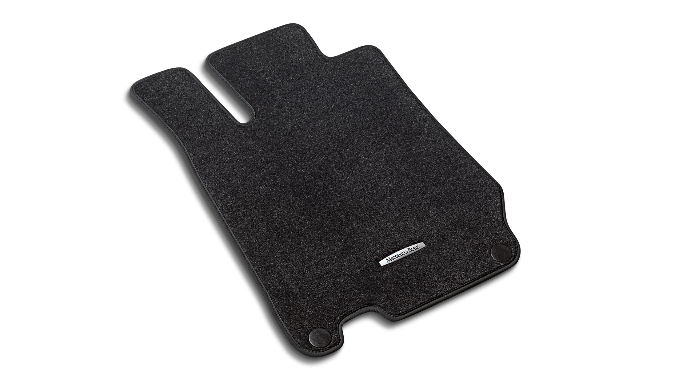Velour floor mats CLASSIC, Set, Set of 2 - LHD, black