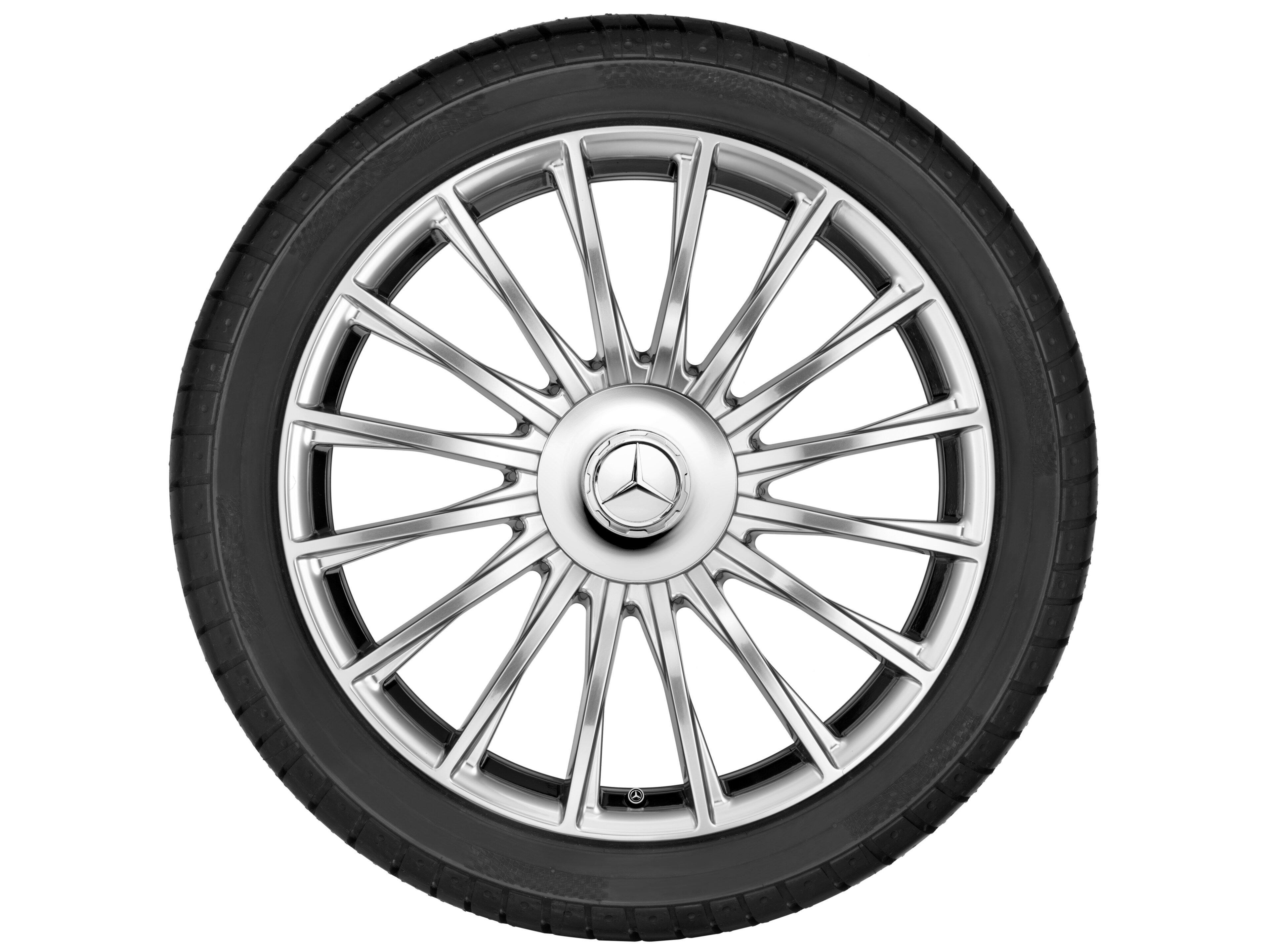 Multi-spoke wheel, 50.8 cm (20-inch) - 8,5 J x 20 ET 38, silver-coloured, polished