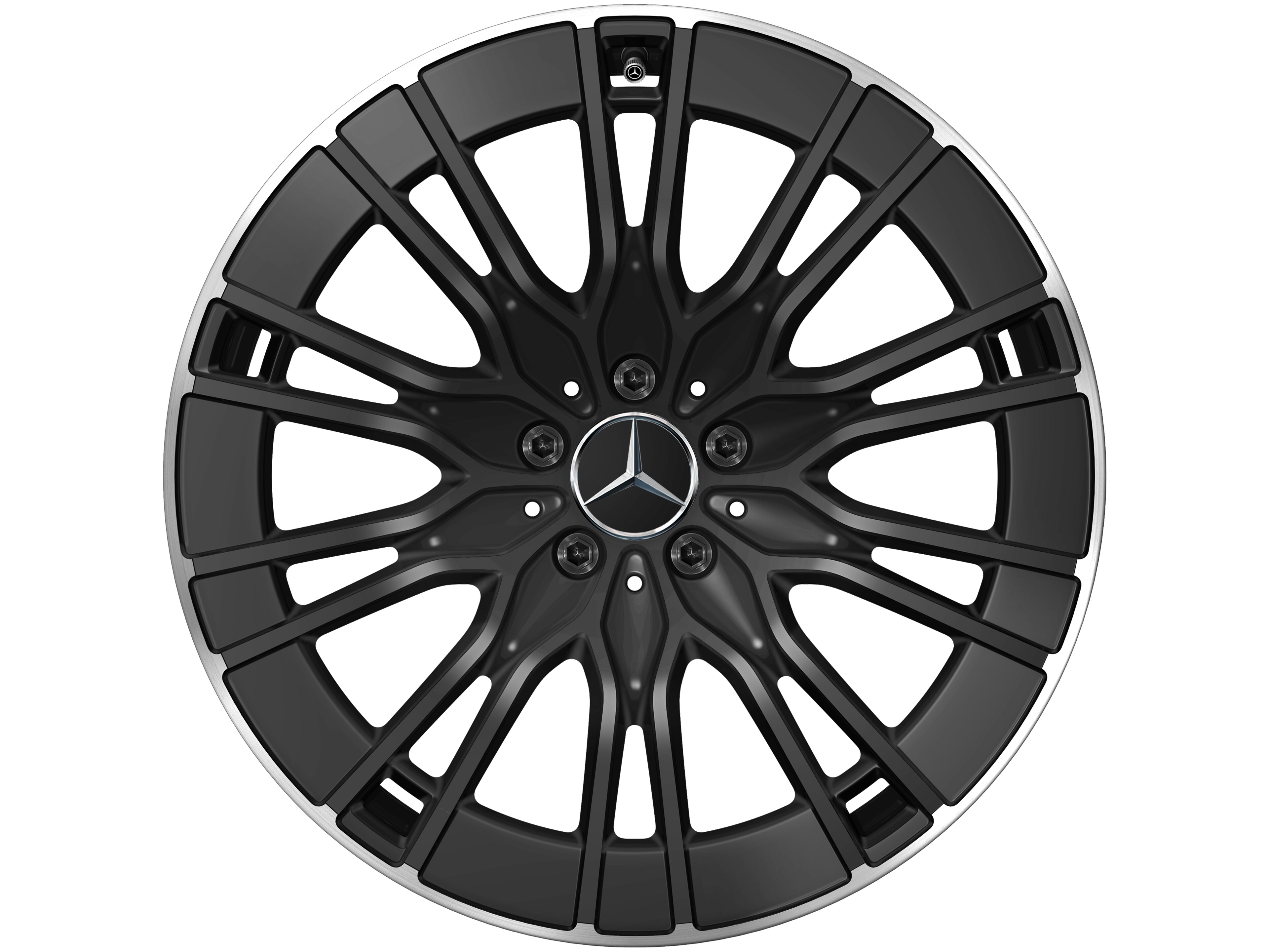10-twin-spoke wheel, Aero, 50.8 cm (20-inch), High-sheen rim flange - 8,5 J x 20 ET 35,5, black, high-sheen