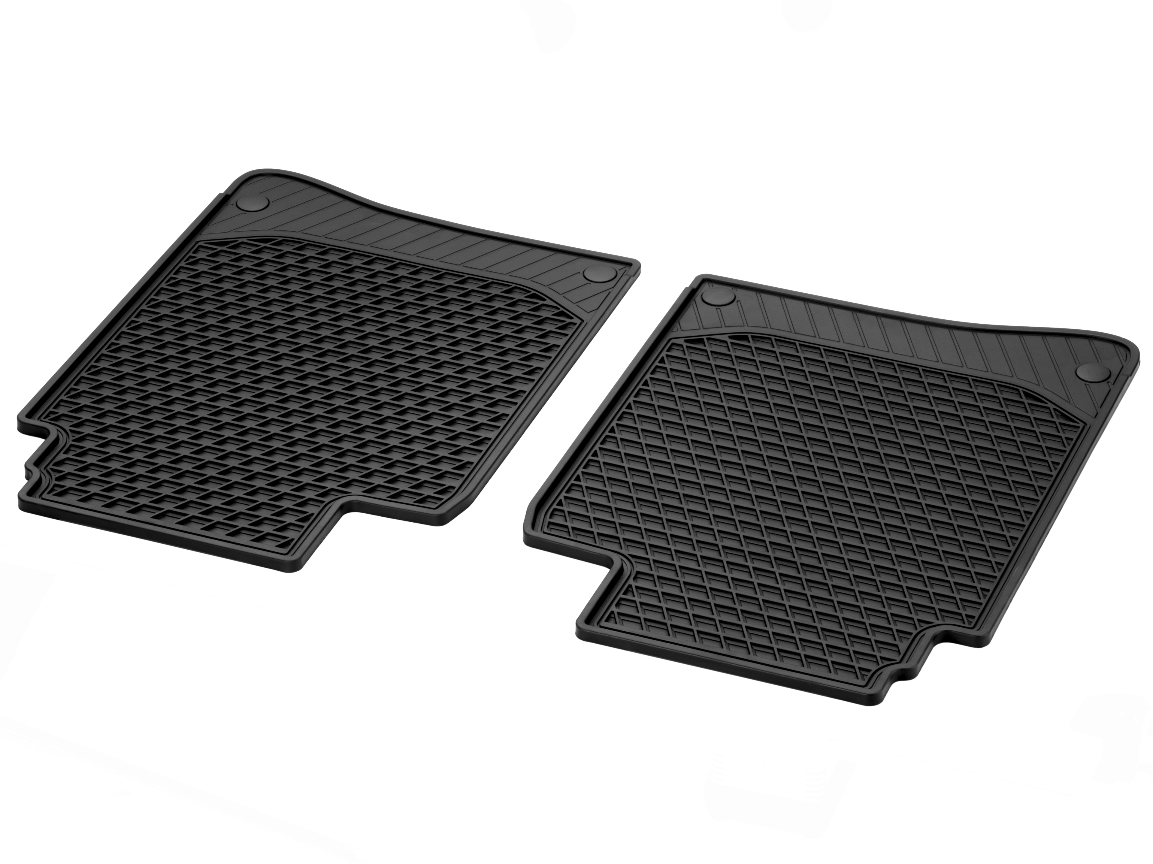 All-season floor mats CLASSIC, Rear, Set of 2 - LHD/RHD, black