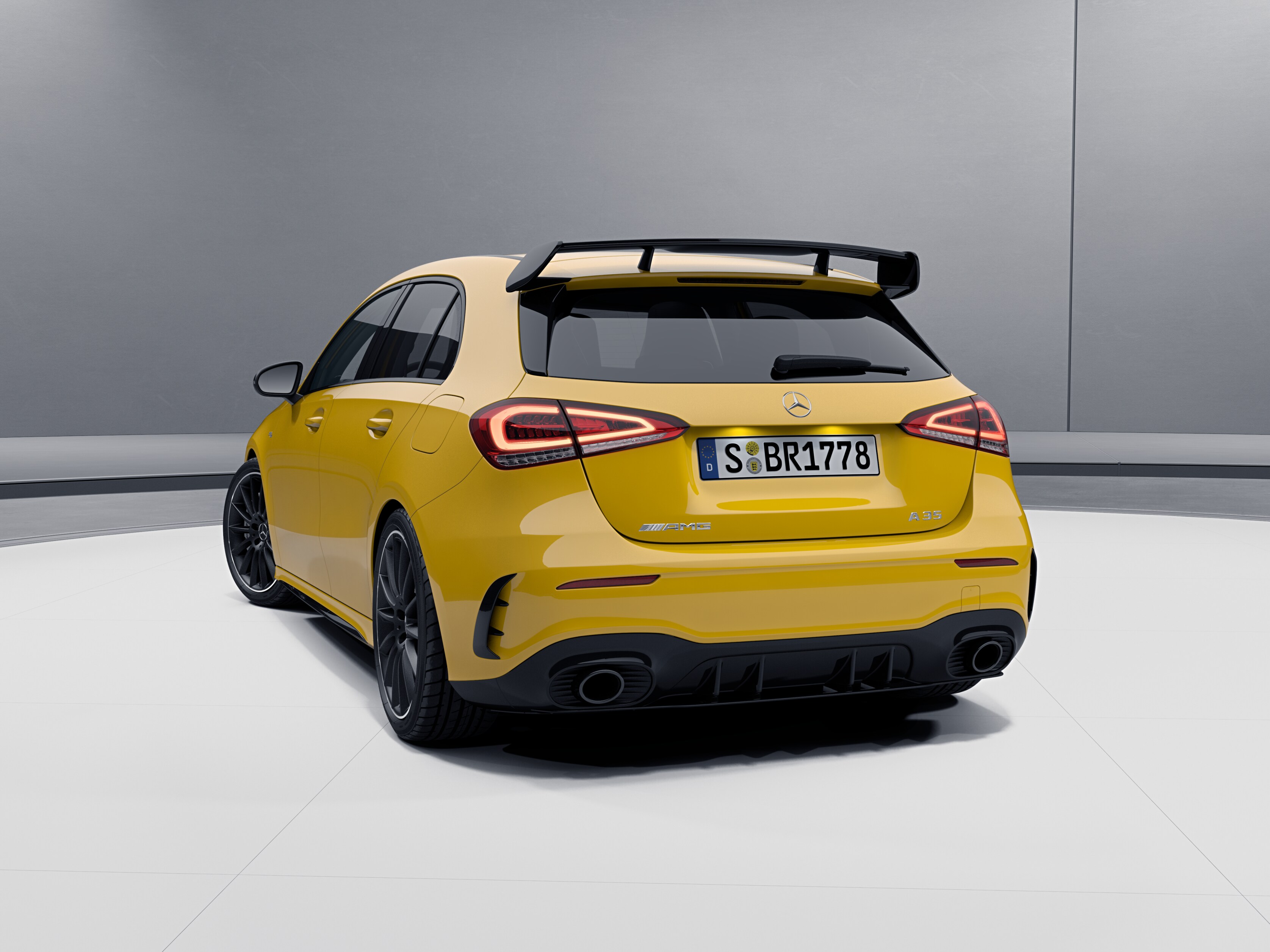 AMG rear aerofoil - Polyurethane, denim blue, painted, LHD/RHD