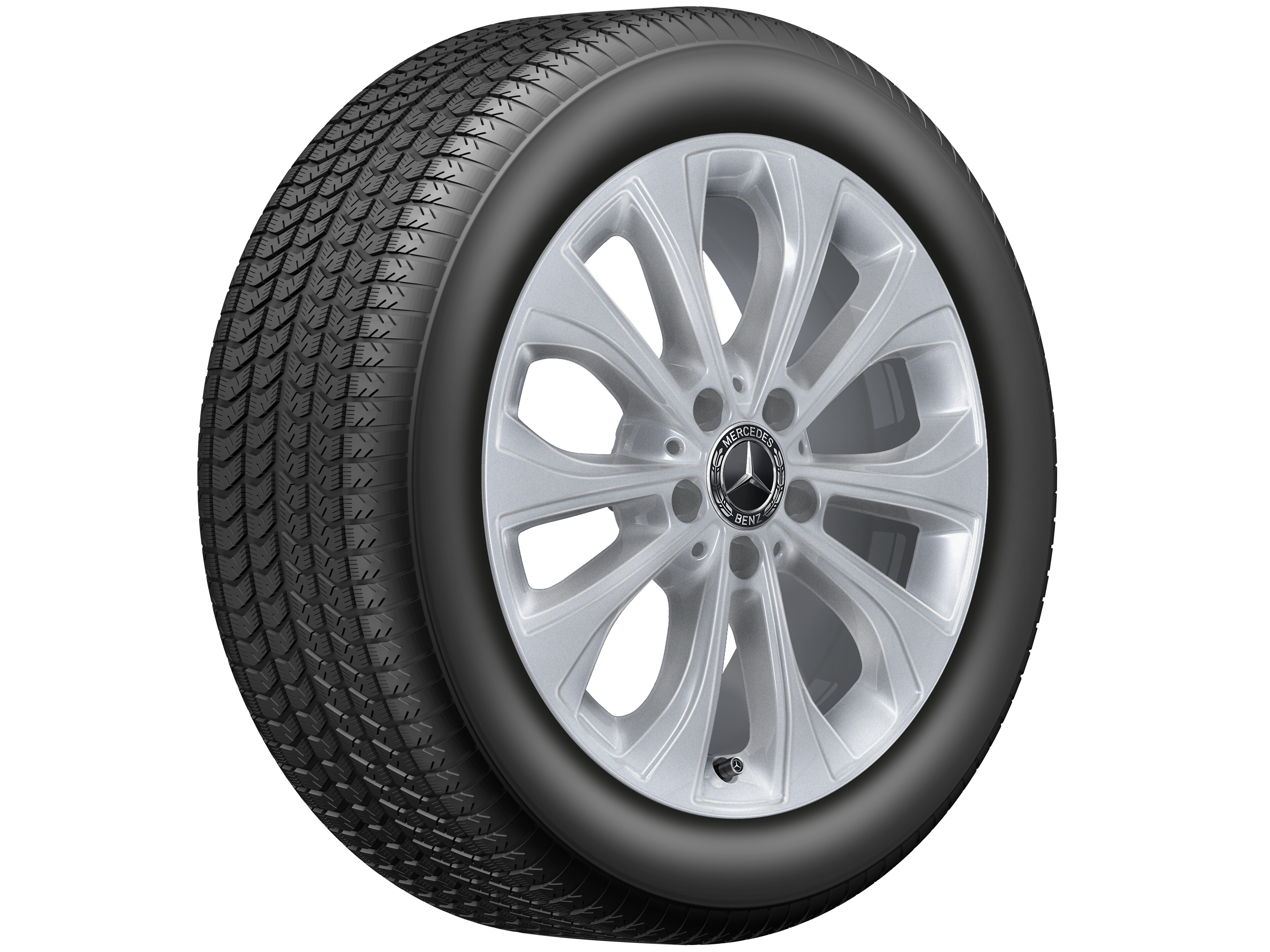 10-spoke wheel, 43.2 cm (17-inch) - 7 J x 17 ET 48,5, vanadium silver, painted