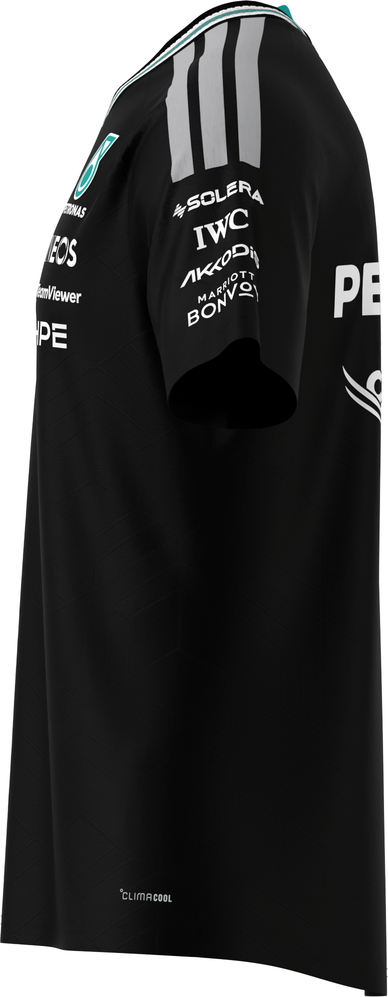 Men's T-shirt, Driver, authentic, Mercedes-AMG F1 - black, S