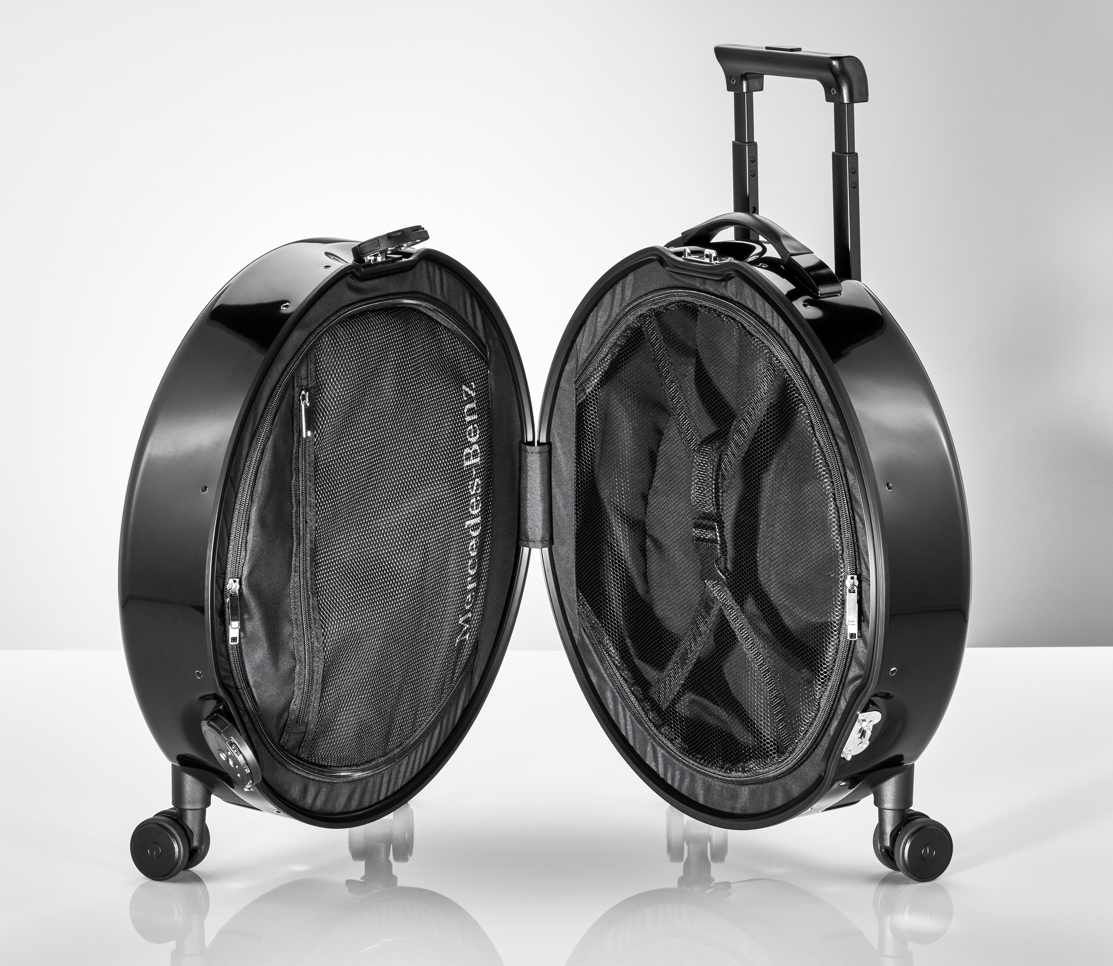 Suitcase, G-Class - black, Polycarbonate / Polyester, 45 l