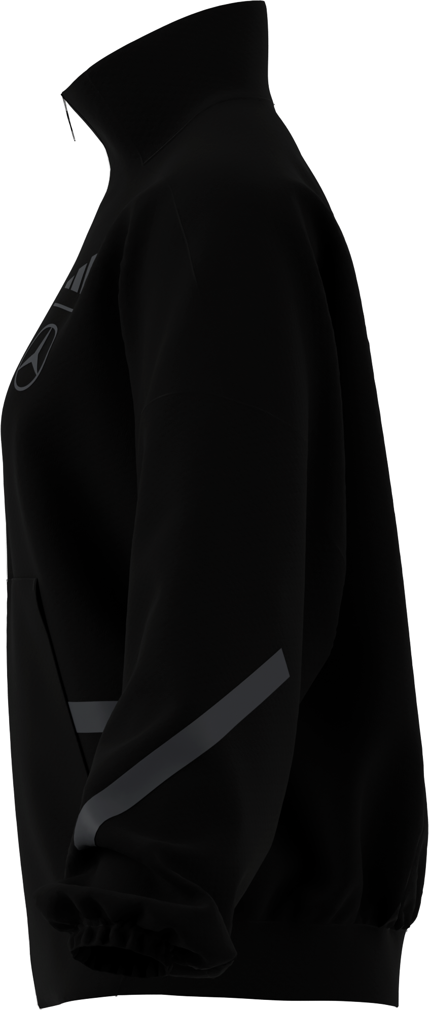 Unisex sweat jacket - black, XS