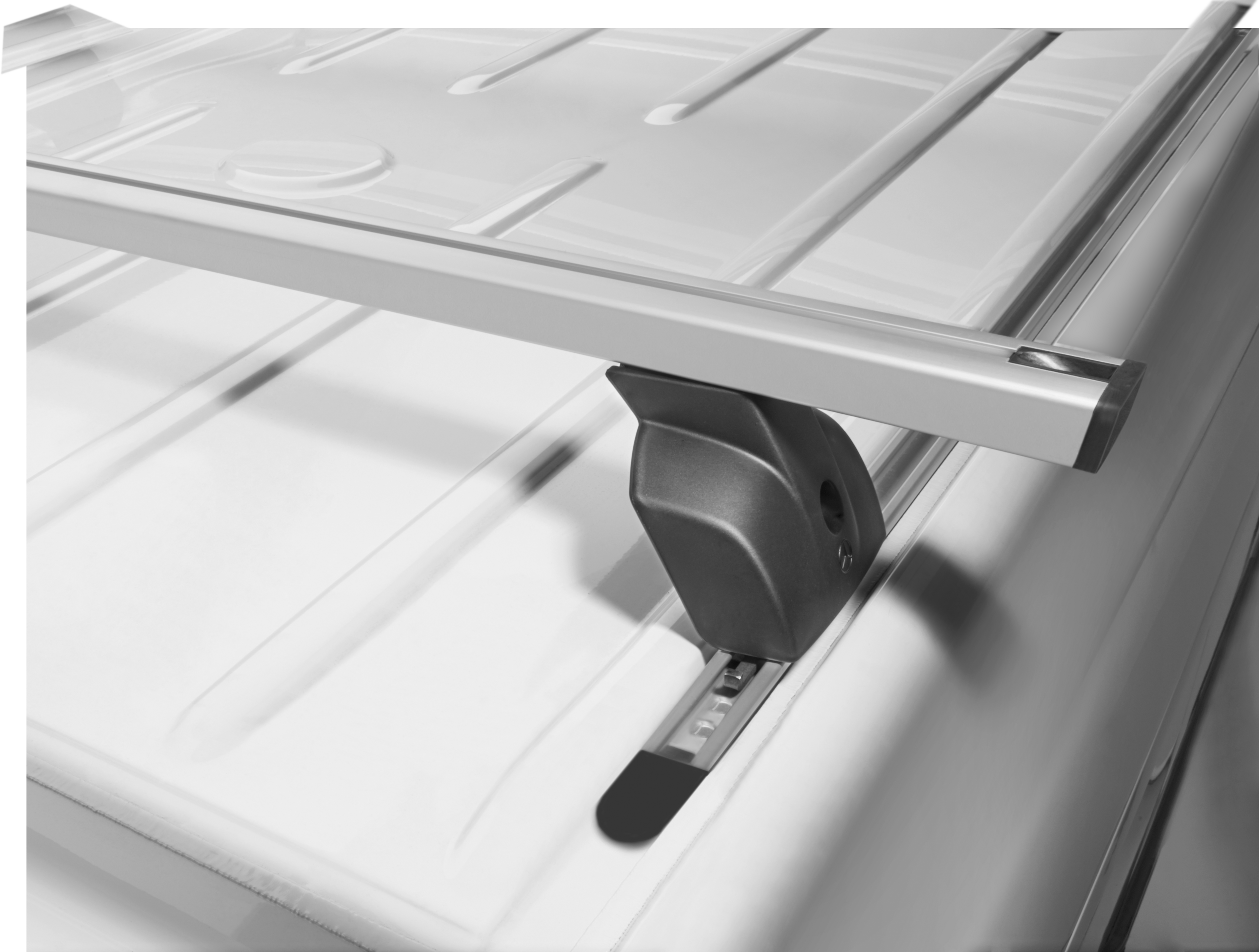 Basic carrier rack, Single bridge - Aluminium / Steel, silver-coloured / black