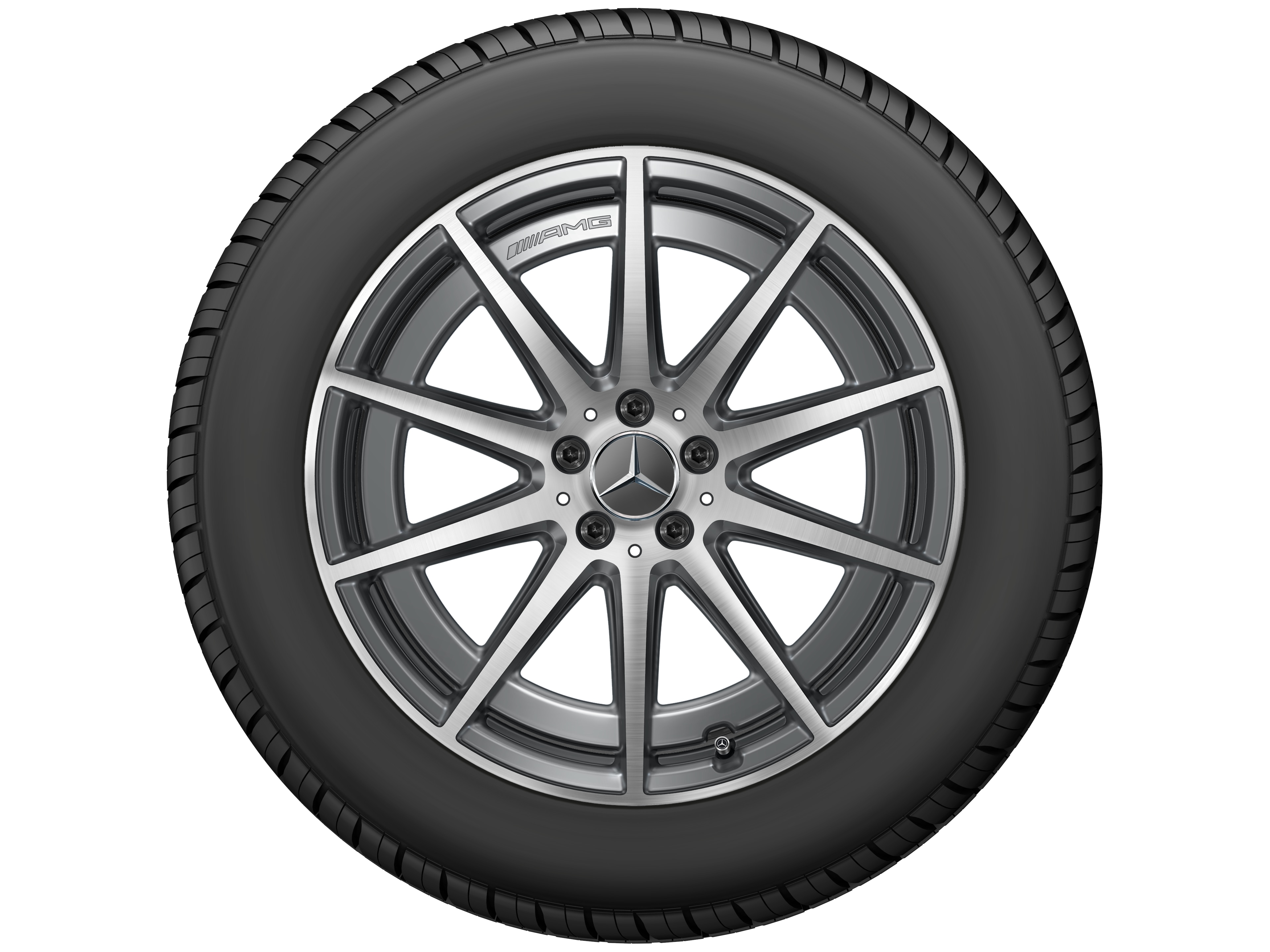 AMG 10-spoke wheel, 50.8 cm (20-inch) - 9,5 J x 20 ET 45, tantalite grey, high-sheen