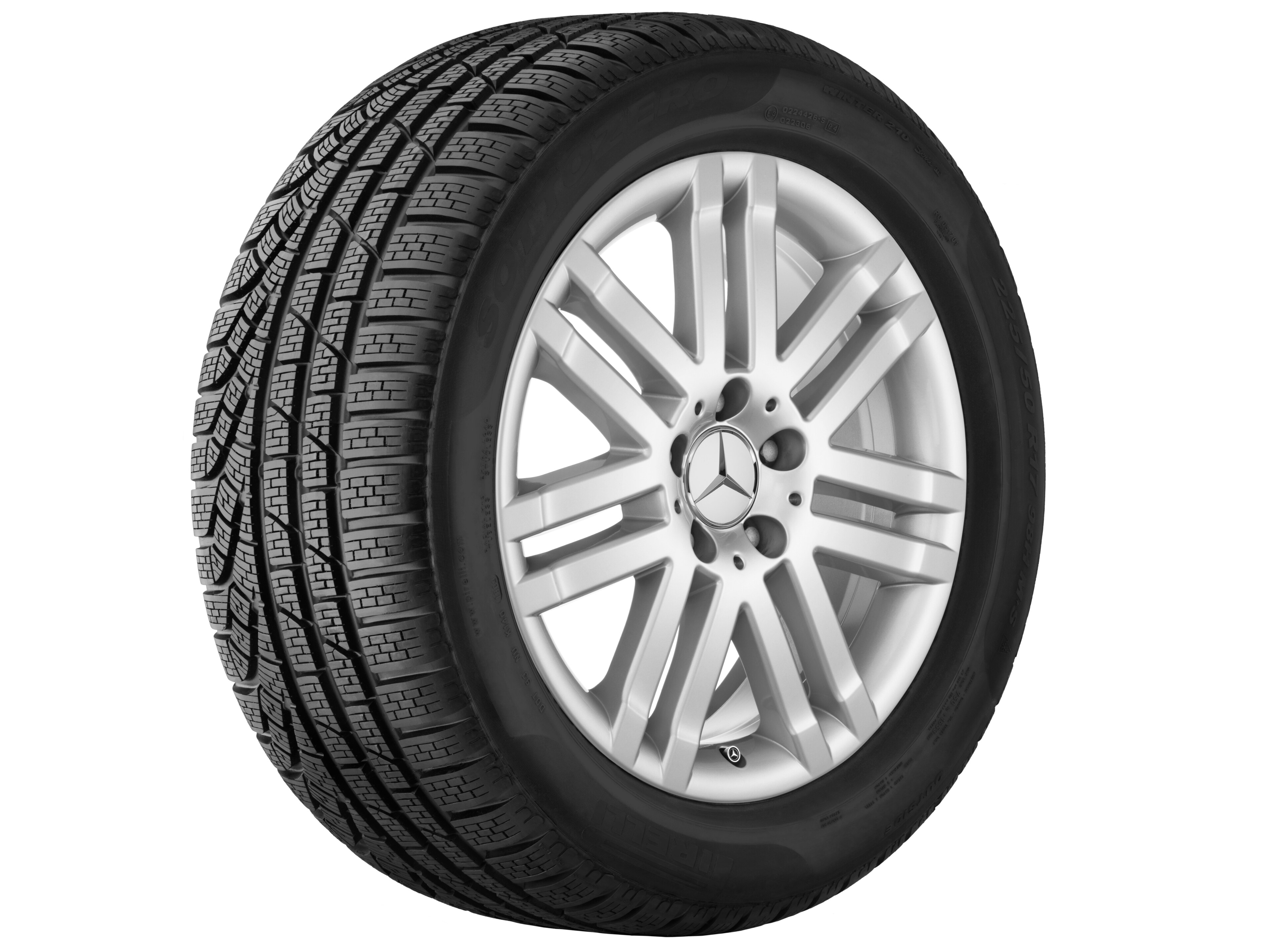 7-twin-spoke wheel, 43.2 cm (17-inch) - 8,5 J x 17 ET 58, titanium silver