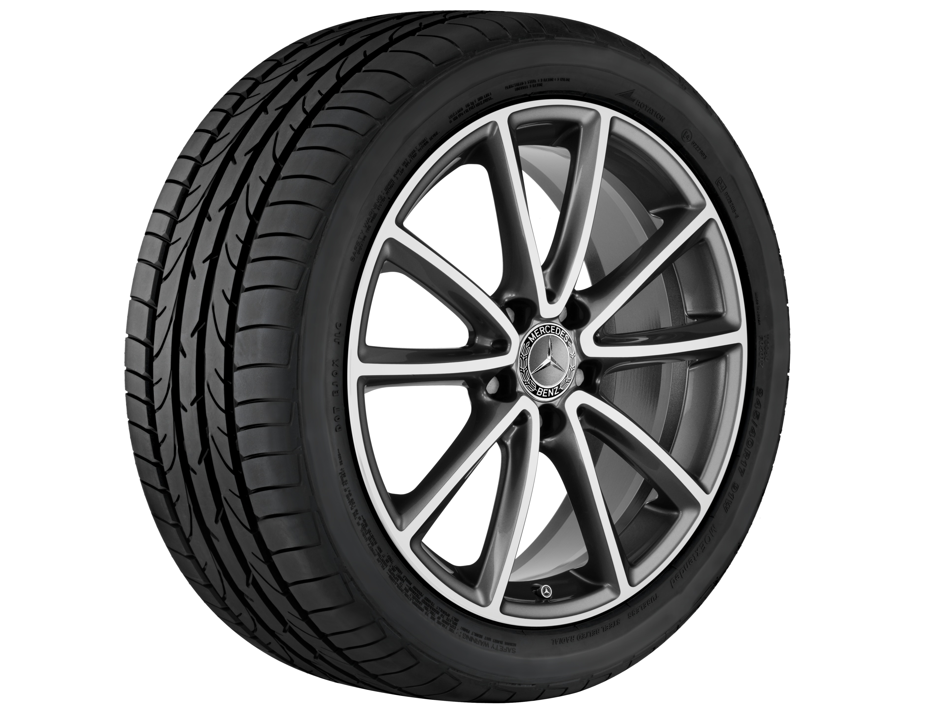 5-twin-spoke wheel, 45.7 cm (18-inch), High-sheen finish - 7,5 J x 18 ET 42, tremolite metallic, high-sheen