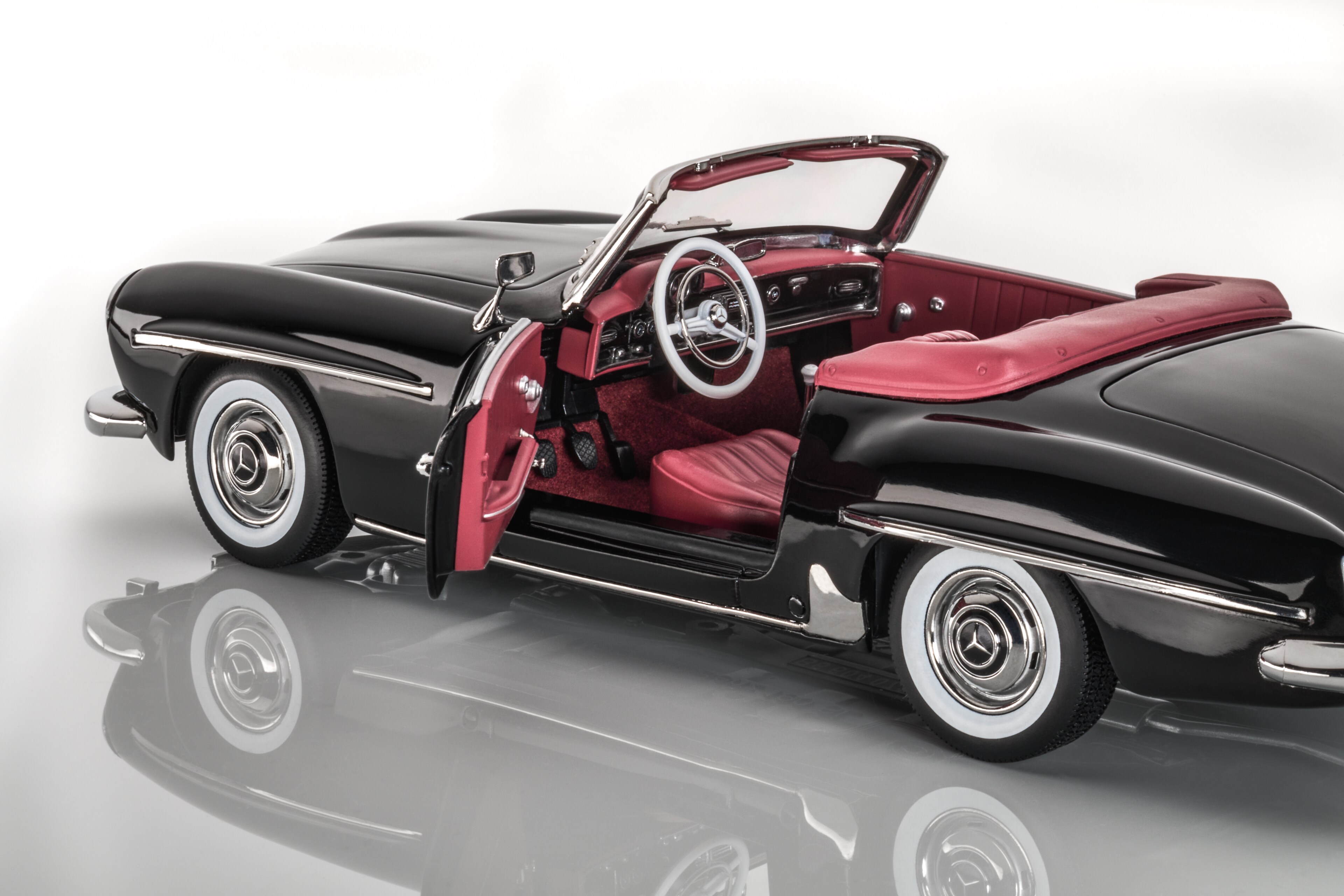 190 SL Roadster, W 121 (1954-1963) - black, Norev, 1:18