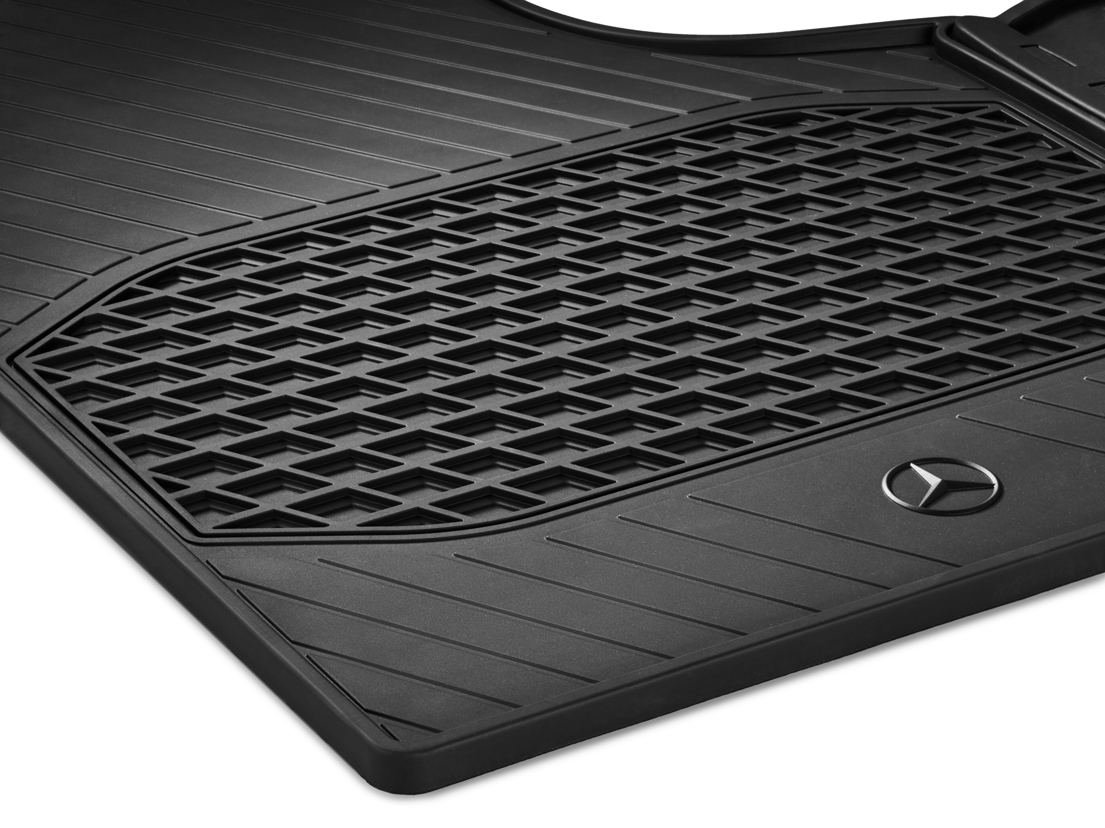 All-season mats, Driver & front passenger's mat, W/ S23 (front passenger seat 2-seater), without floor air duct (H00), Set of 2 - RHD, black