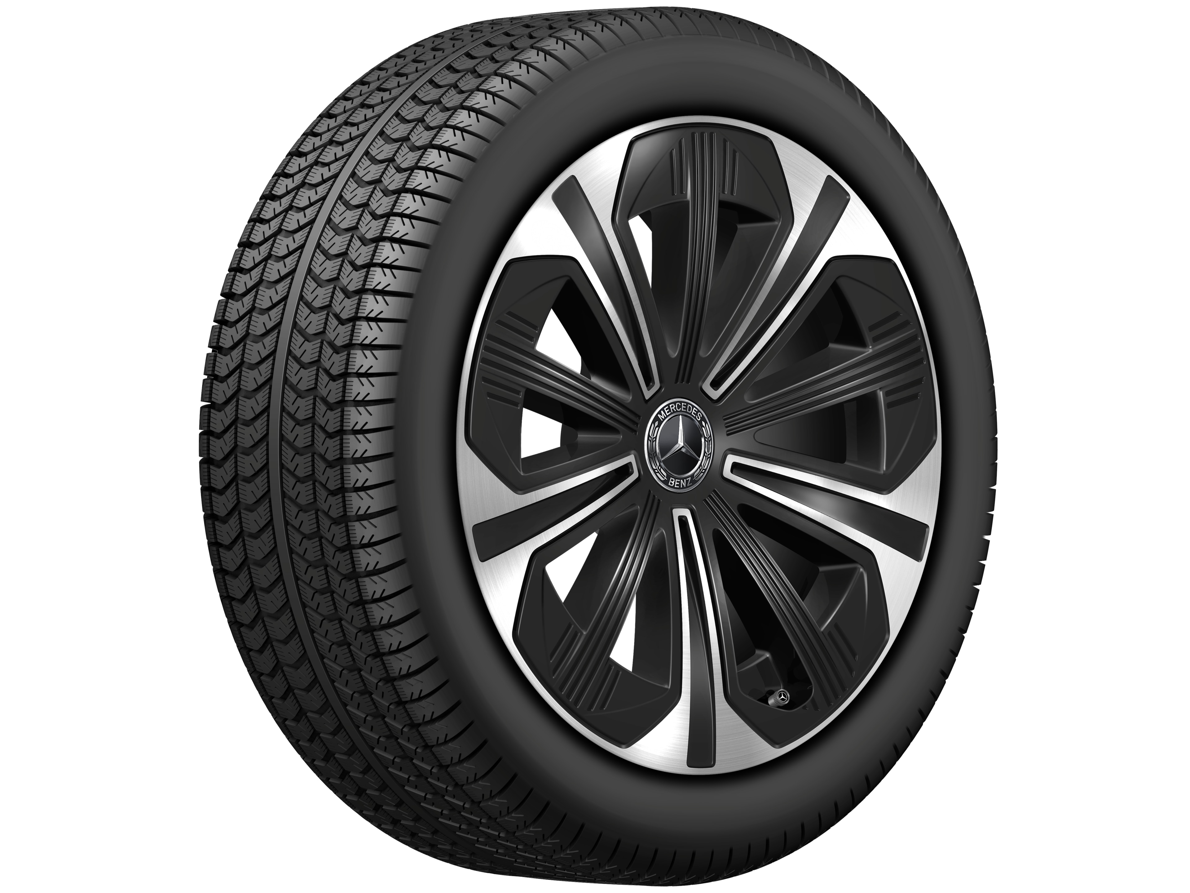 5-spoke wheel, 48.3 cm (19-inch) - 9,5 J x 19 ET 51, black, high-sheen