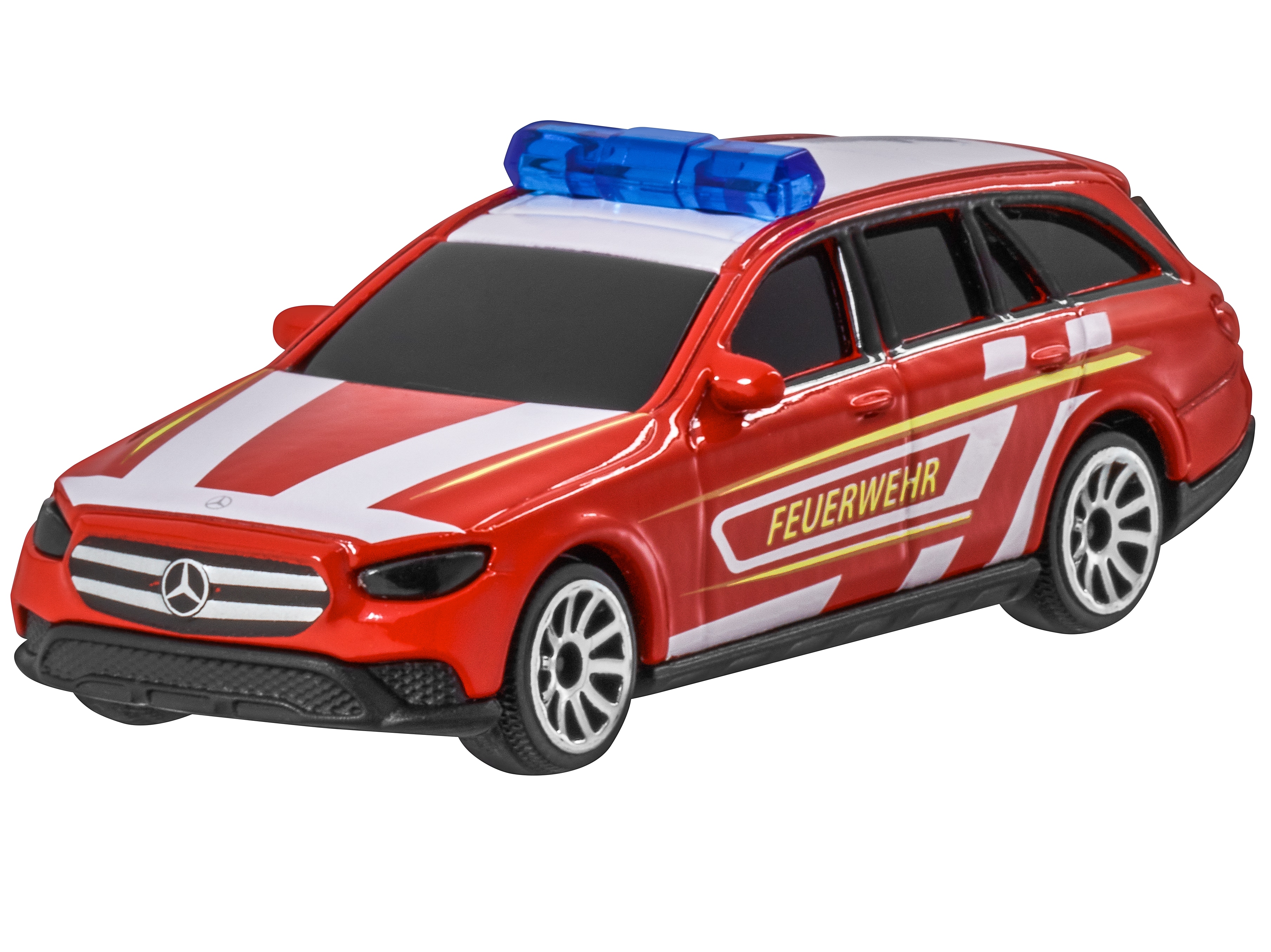E-Klasse, T-Modell All-Terrain, S213, Feuerwehr - feuerwehrrot, Majorette, 7,62 cm (3 Zoll)