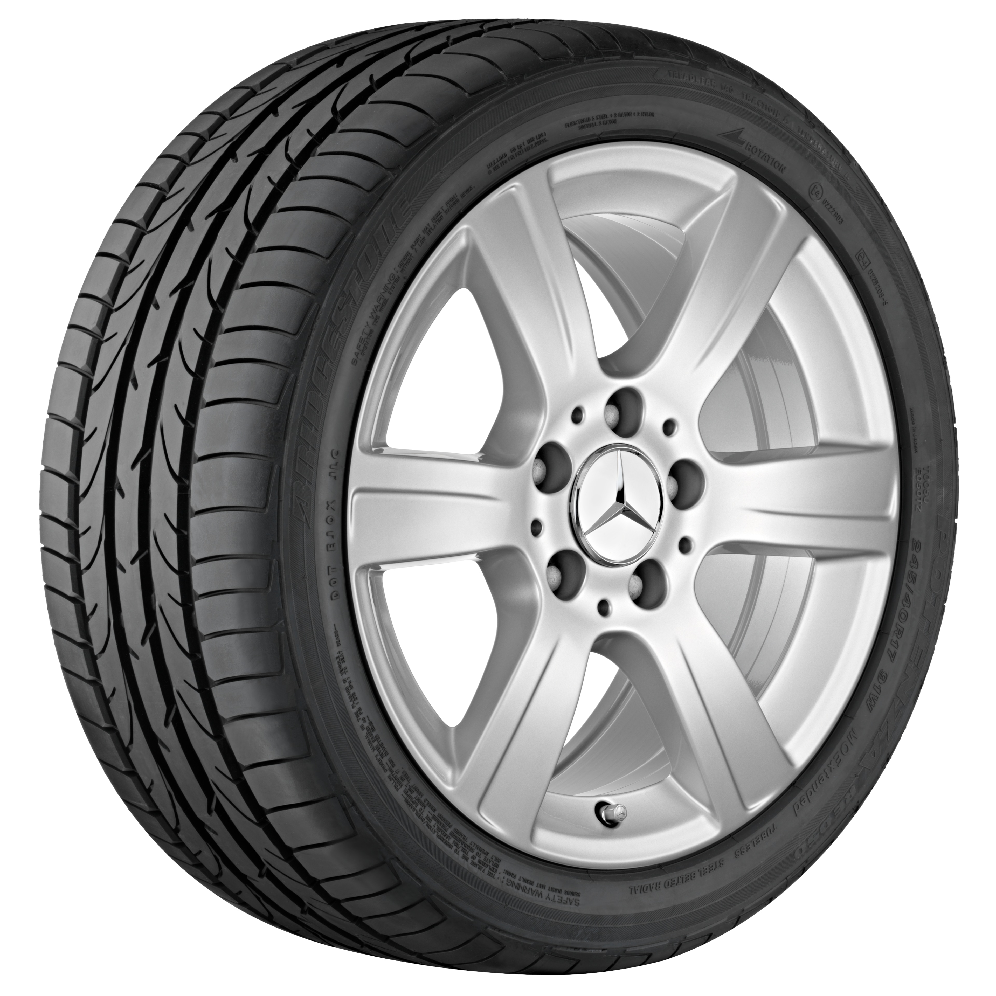 6-spoke wheel - 225/55 R16  99T, 7,5 J x 16 ET 45,5