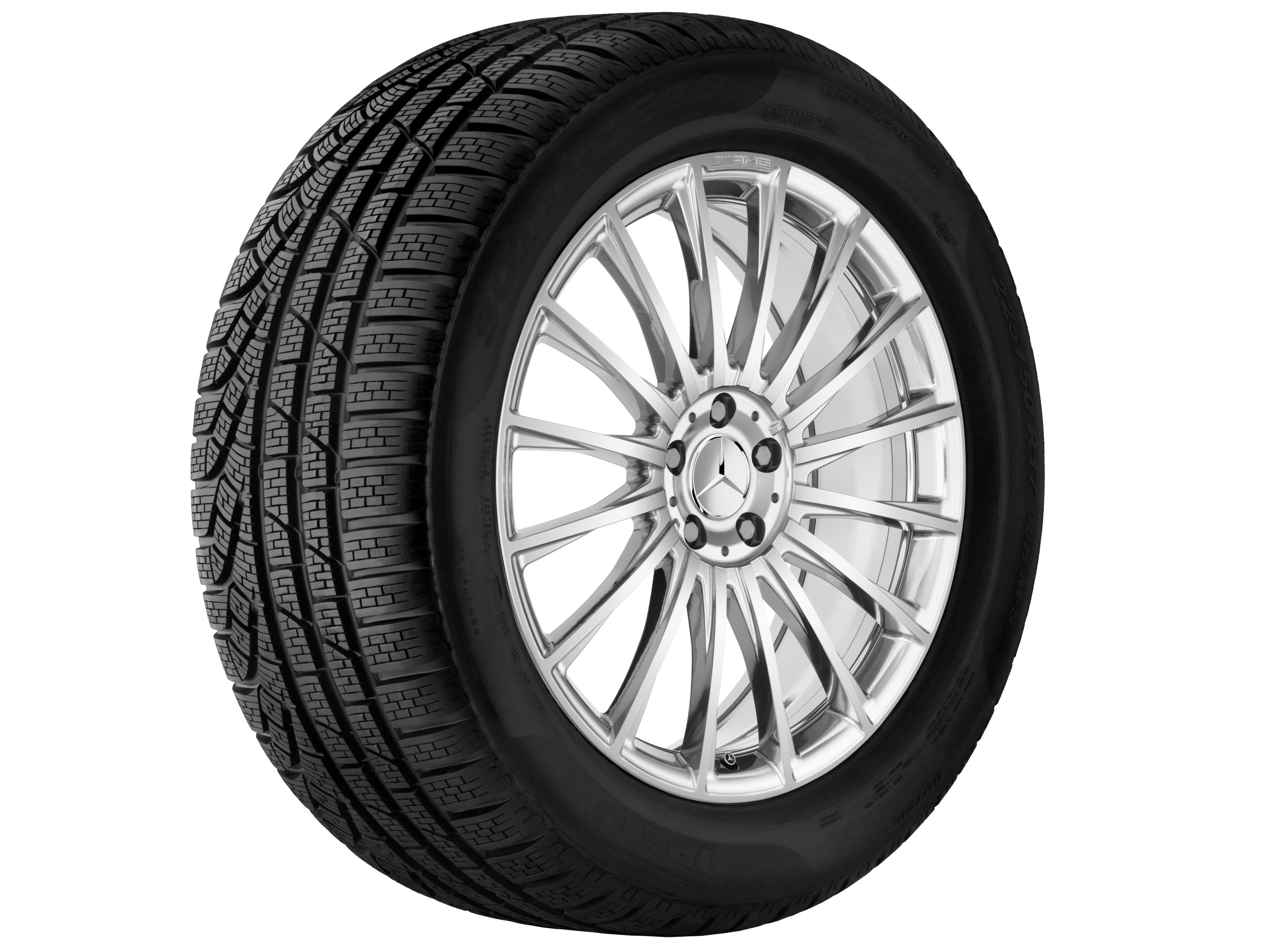 AMG multi-spoke forged wheel, 50.8 cm (20-inch) - 8,5 J x 20 ET 39, titanium grey, high-gloss polished