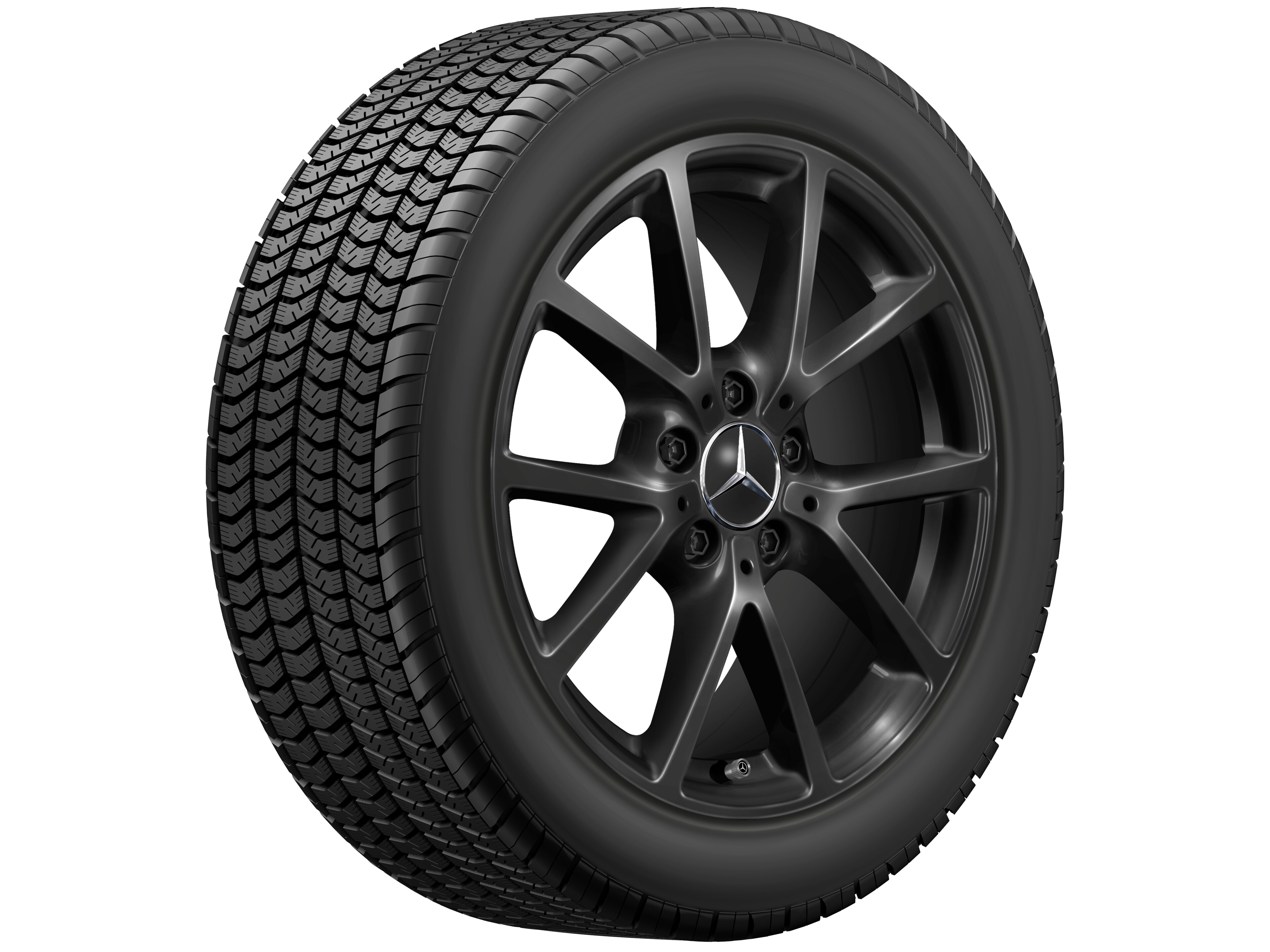 10-spoke wheel, 43.2 cm (17-inch) - 8 J x 17 ET 58, black