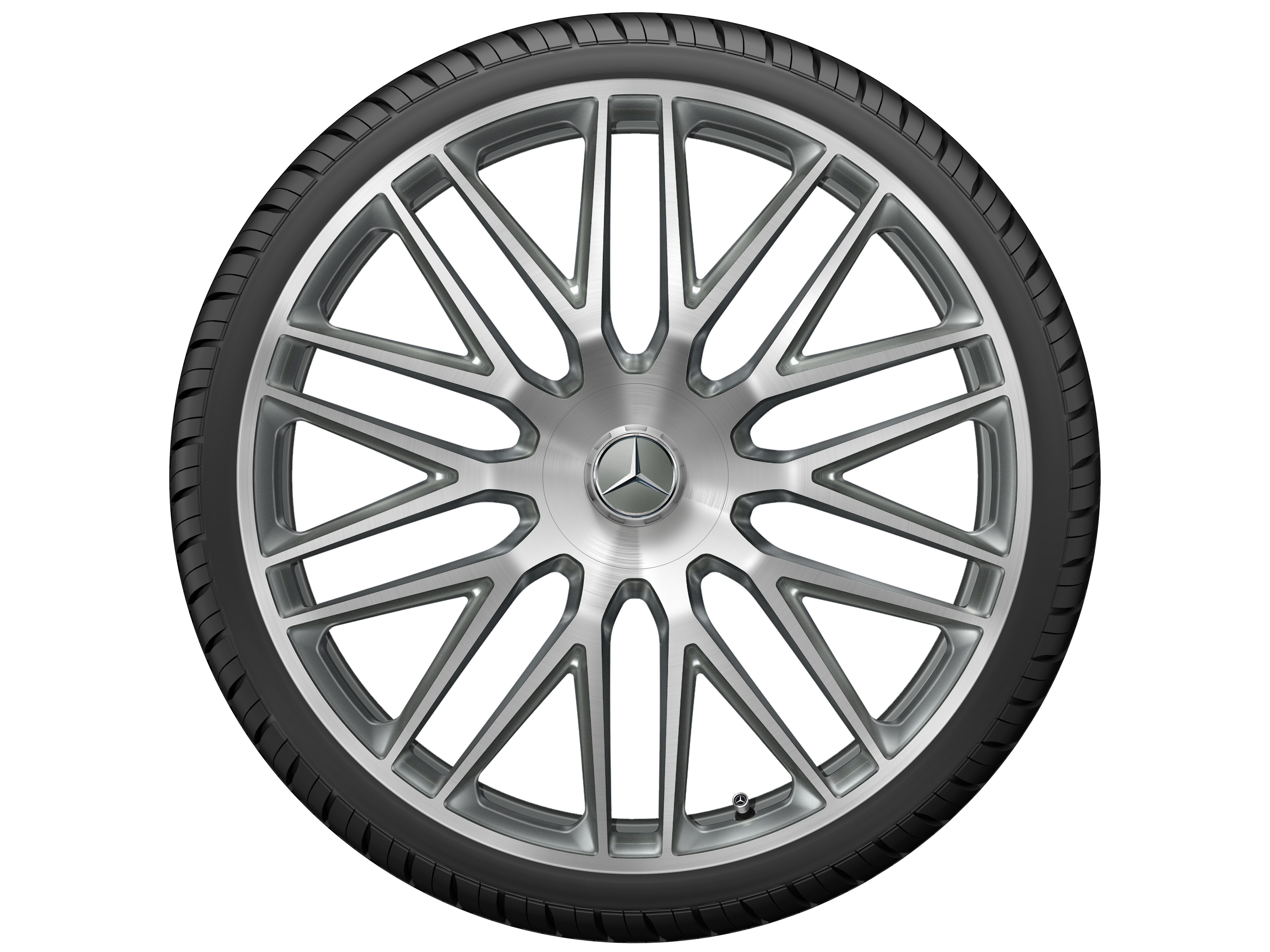 AMG multi-spoke forged wheel, 58.4 cm (23-inch) - 11,5 J x 23 ET 47, titanium grey, high-sheen