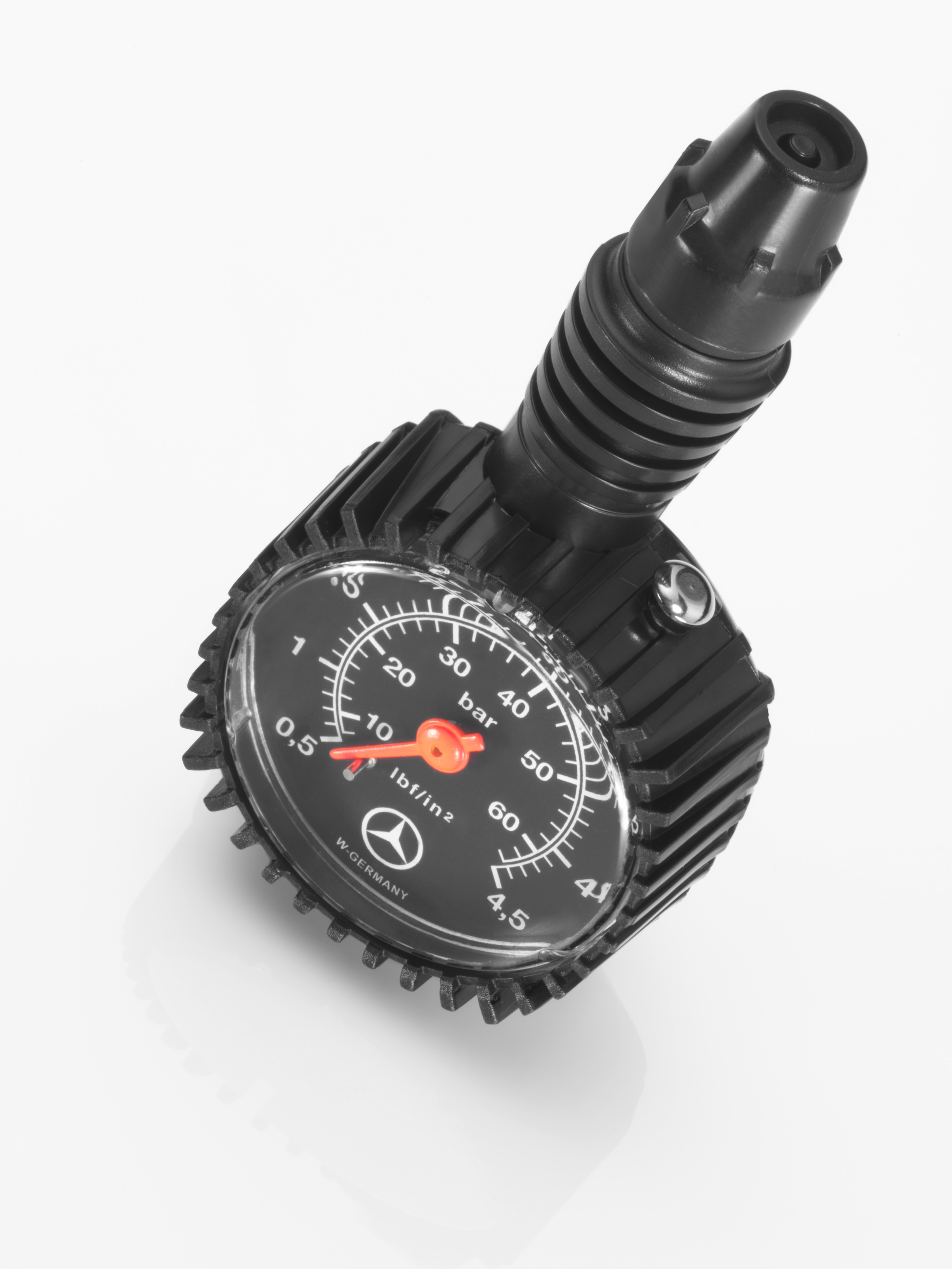 Tyre pressure gauge - black, Plastic
