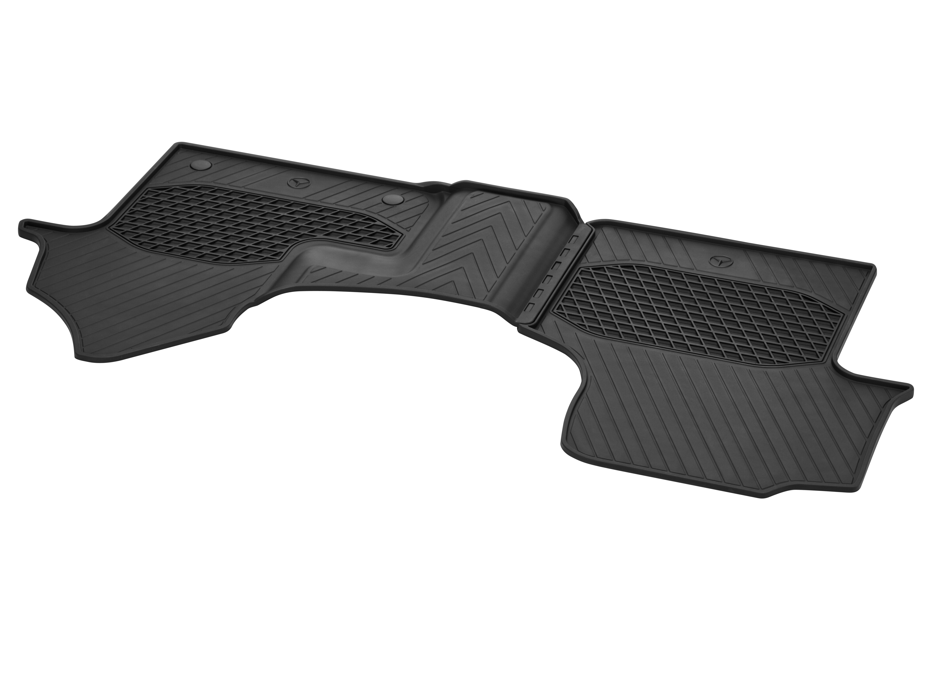 All-season mats, Driver & front passenger's mat, W/ S23 (front passenger seat 2-seater), without floor air duct (H00), Set of 2 - RHD, black