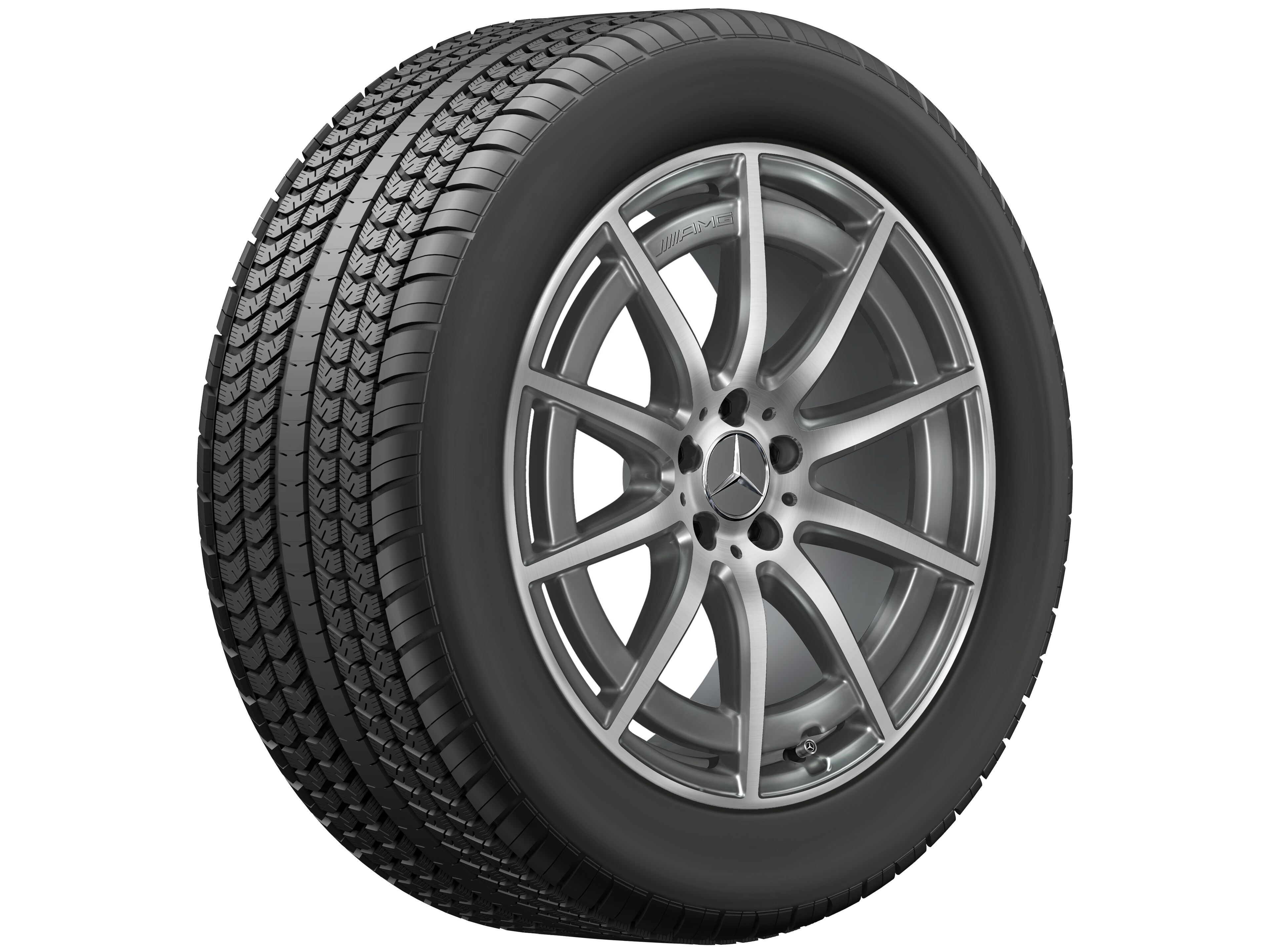 AMG 10-spoke wheel, 50.8 cm (20-inch) - 9,5 J x 20 ET 45, tantalite grey, high-sheen