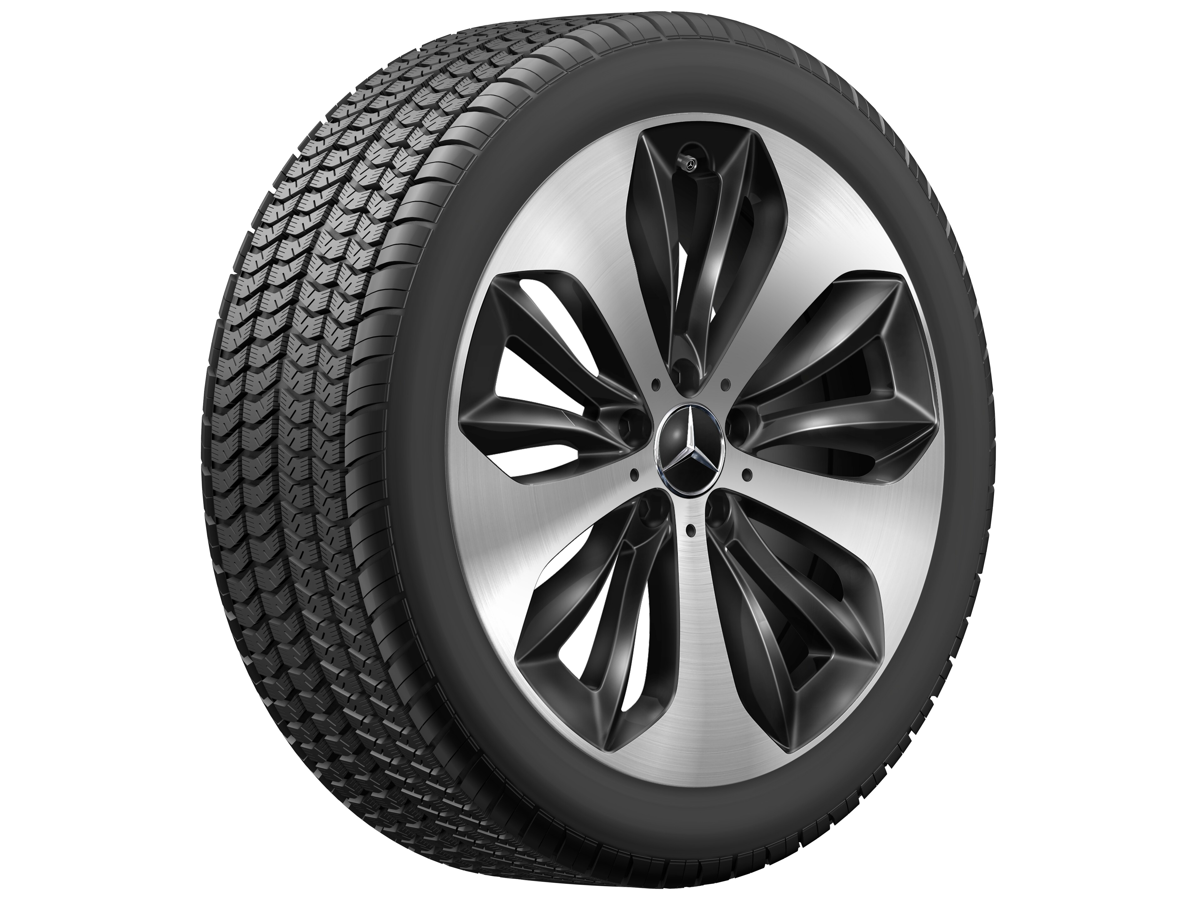 10-spoke wheel, Aero, 48.3 cm (19-inch), High-sheen finish - 7,5 J x 19 ET 53, black, high-sheen
