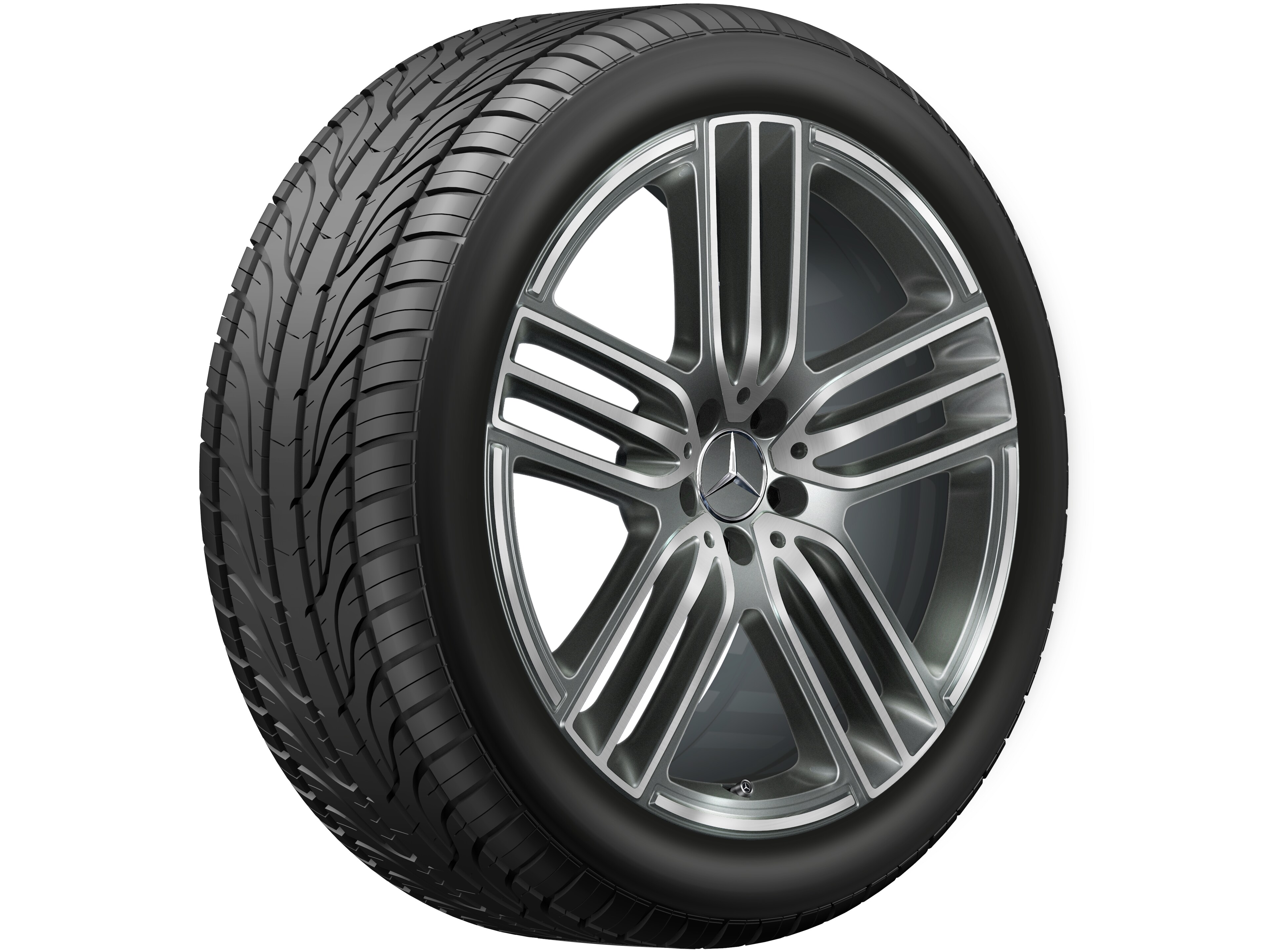 5-triple-spoke wheel, 53.3 cm (21-inch), High-sheen finish - 11 J x 21 ET 55, himalaya grey, high-sheen
