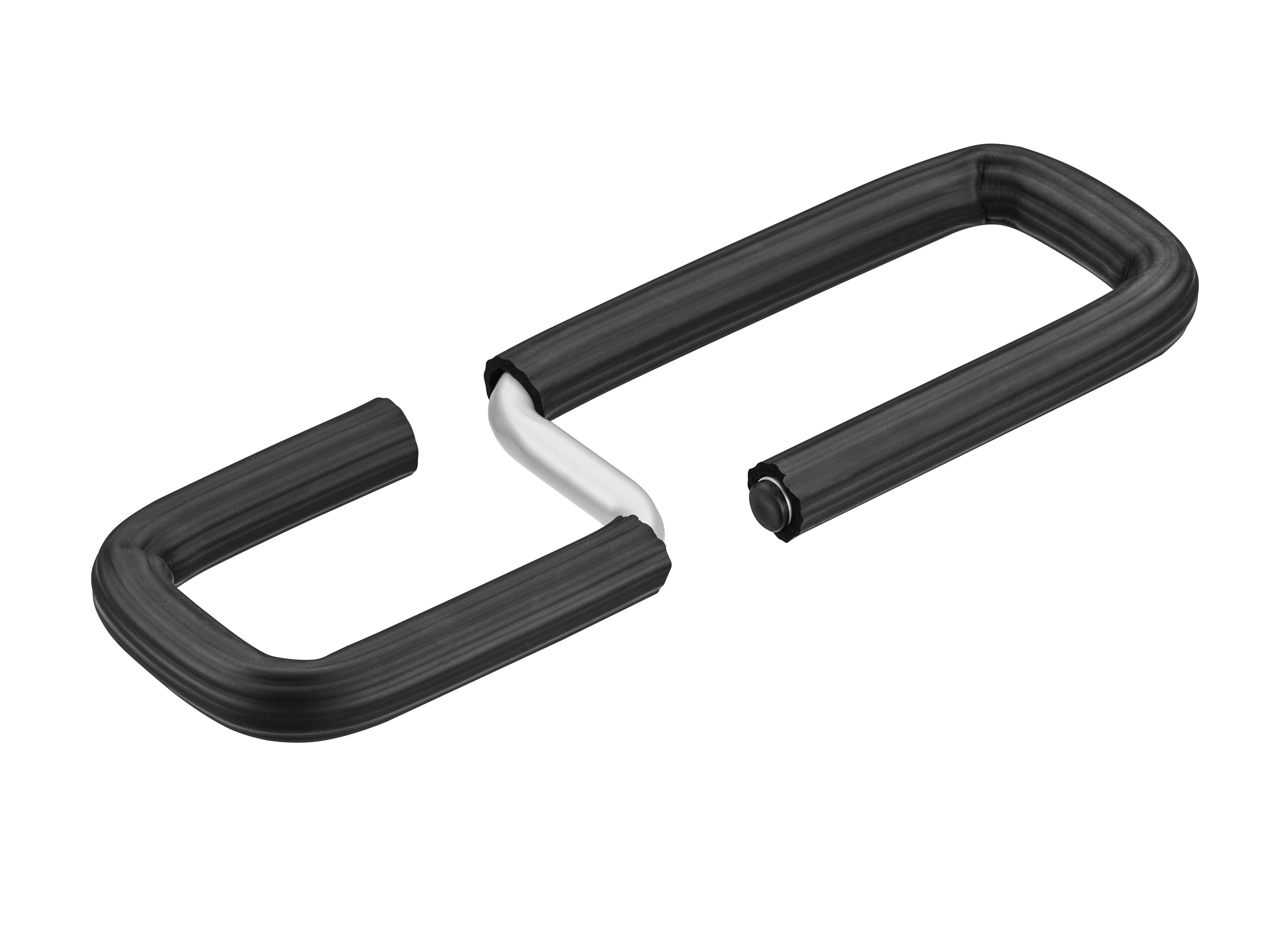 Ladder rack, Adapter - Steel / Rubber, black / silver-coloured