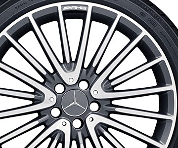 AMG multi-spoke wheel, 50.8 cm (20-inch) - 8 J x 20 ET 43,5, titanium grey, high-sheen